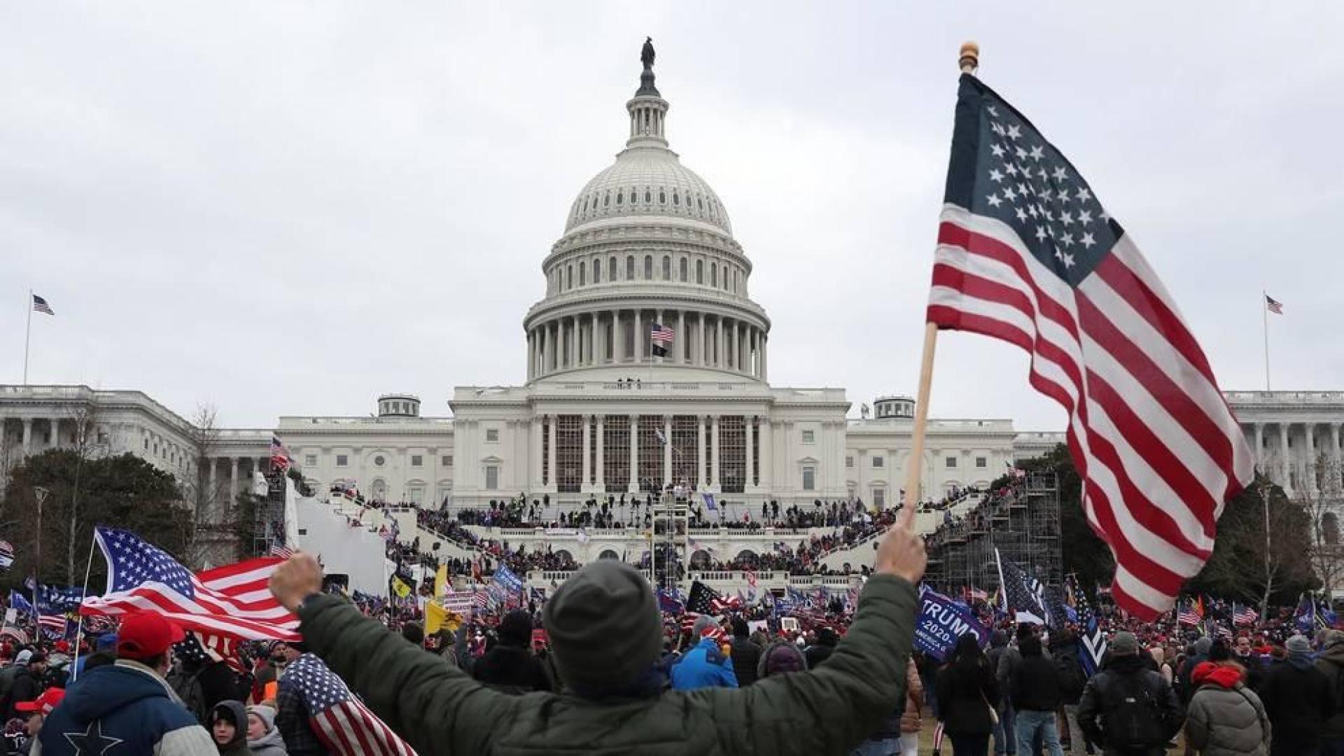Imágenes del asalto al Capitolio de Estados Unidos.