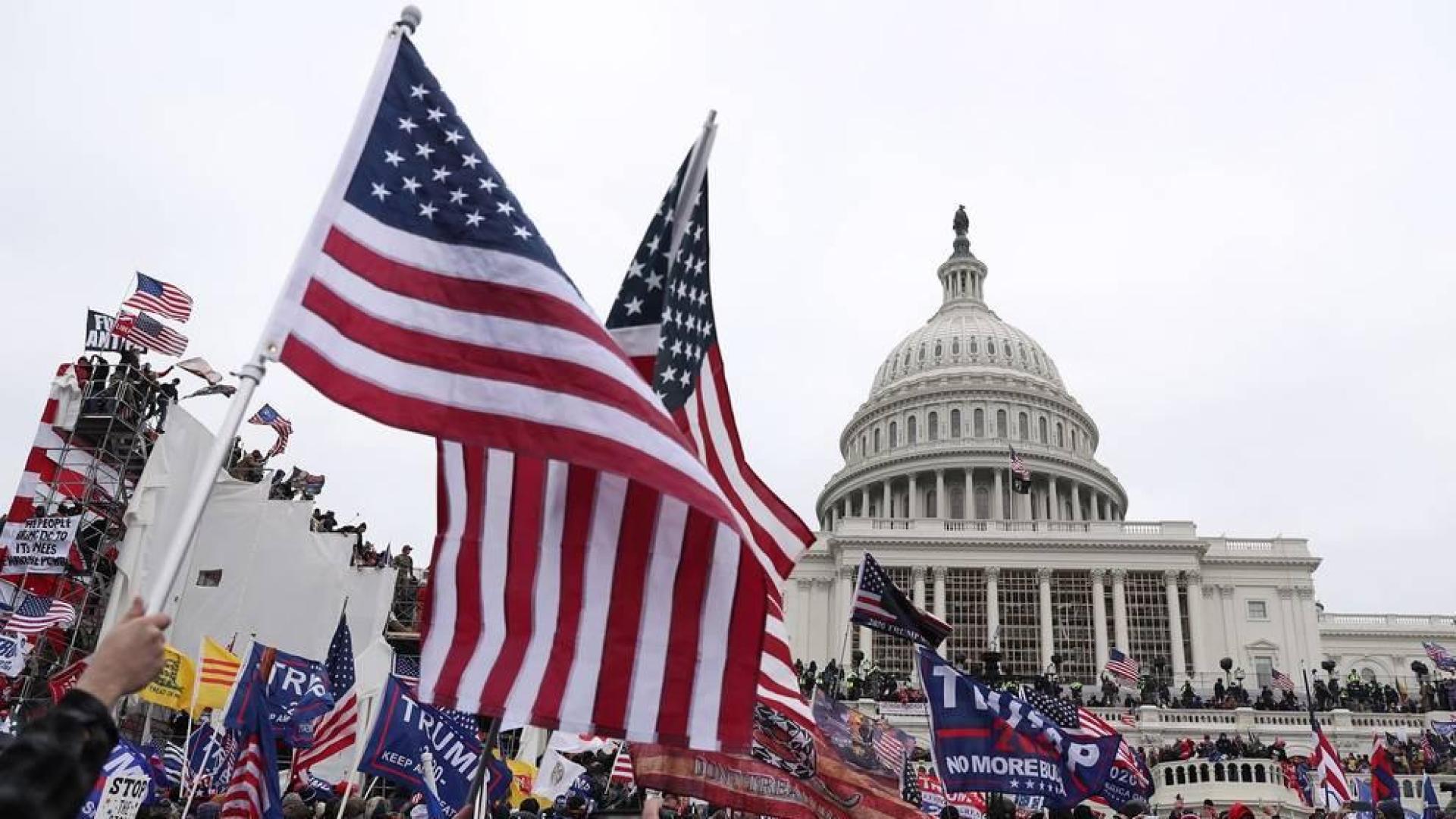 Imágenes del asalto al Capitolio de Estados Unidos.