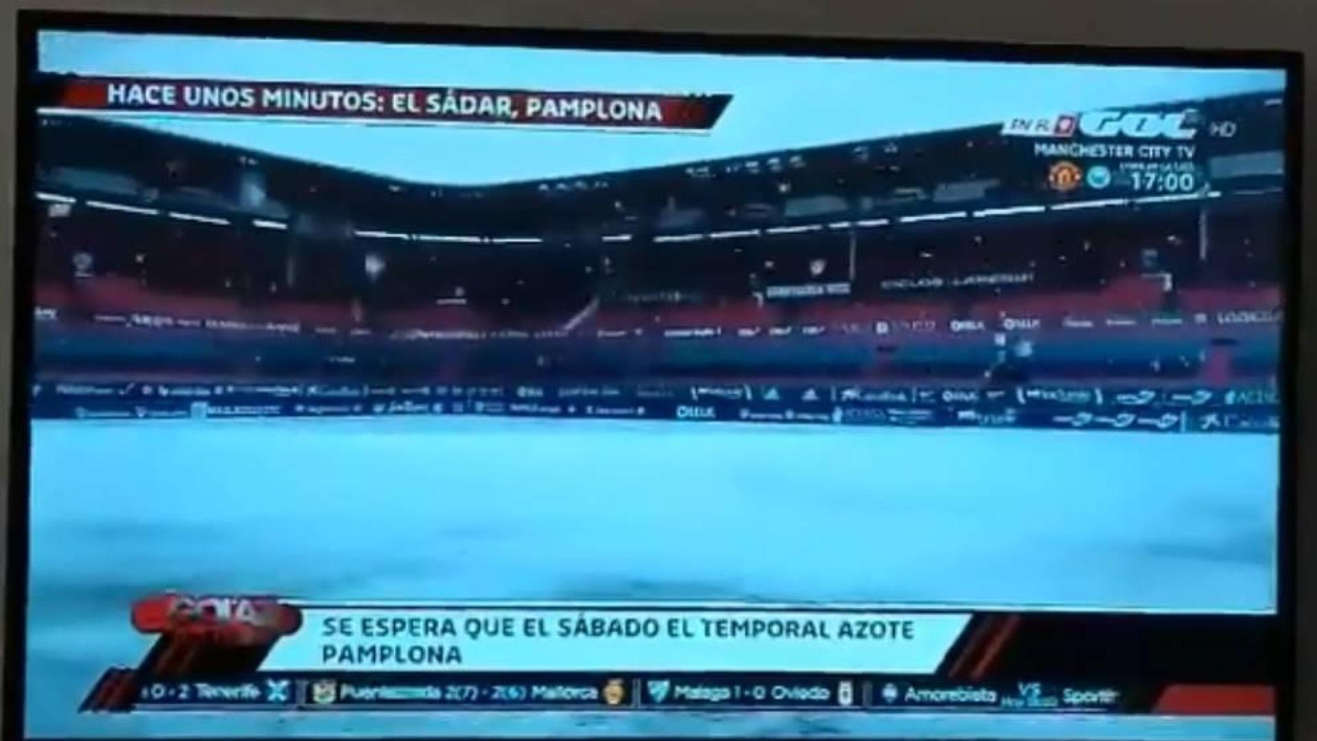 Las imágenes de El Sadar que crean confusión antes del Osasuna-Real Madrid