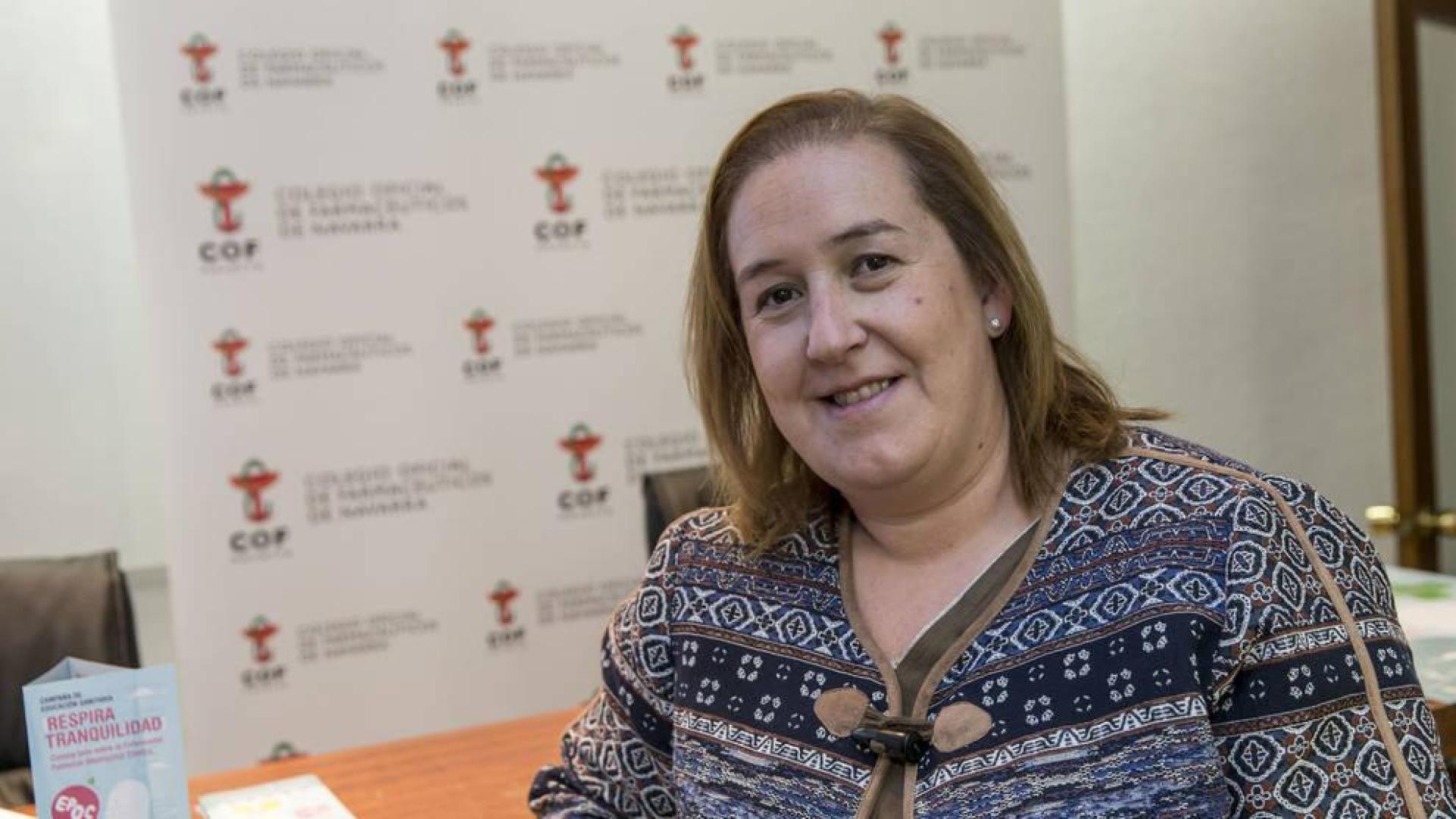 Marta Galipienzo, presidenta del Colegio de Farmacéuticos de Navarra.