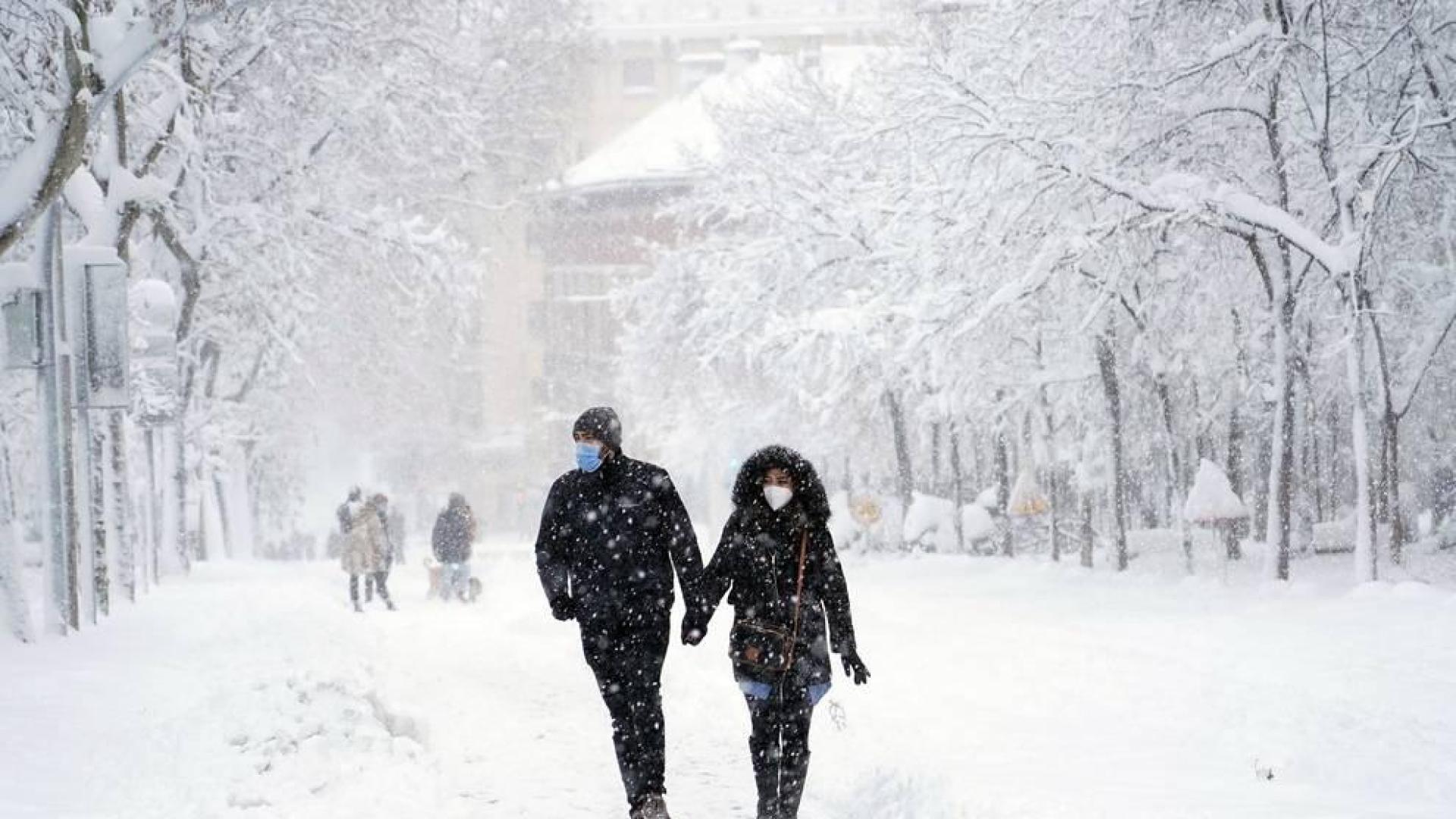 La Comunidad de Madrid ha despertado este sábado cubierta con una espesa manta de nieve que impide la movilidad en buena parte de la región, incluida la capital.