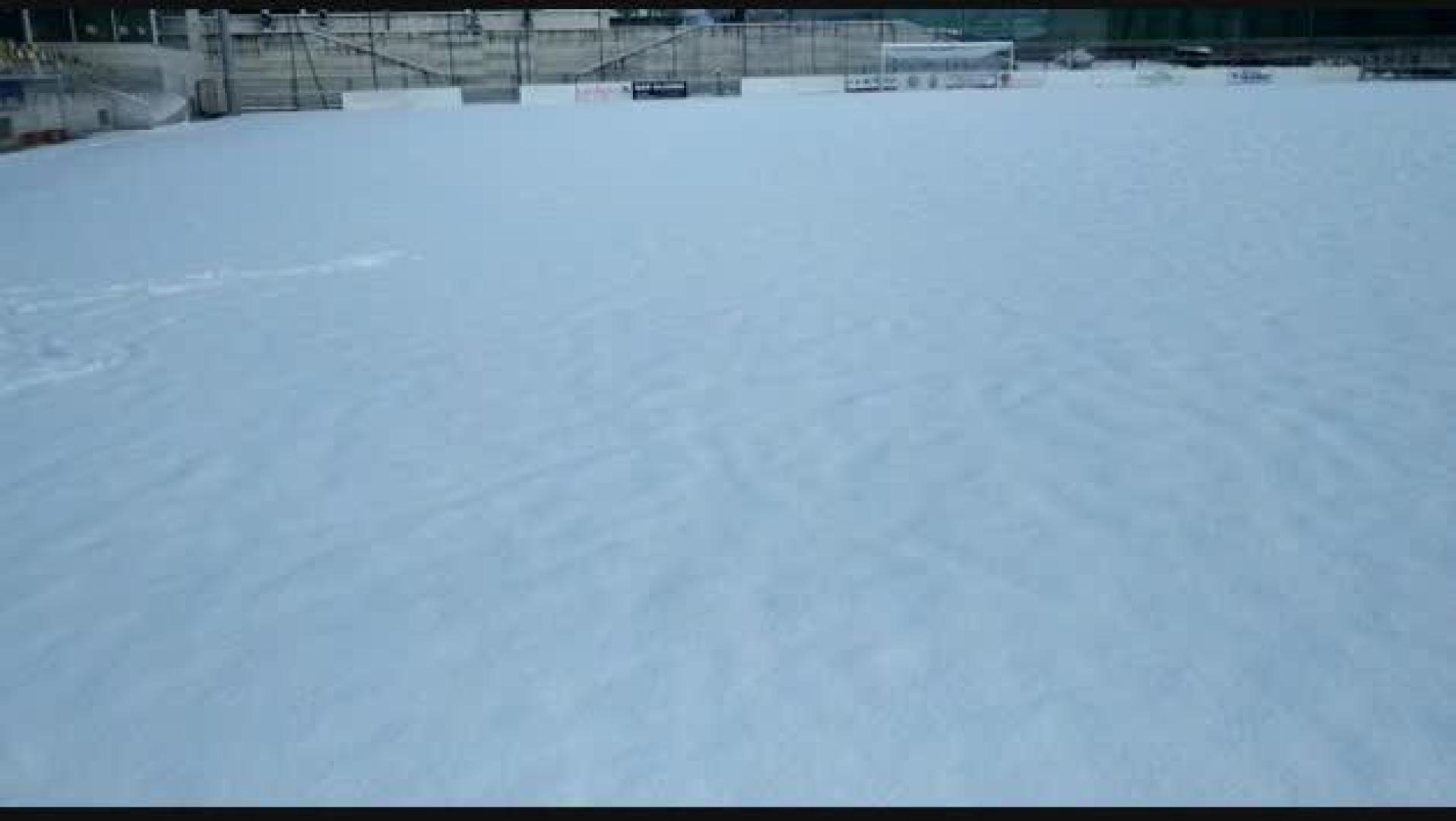 Campo de la Multilvera totalmente cubierto de nieve
