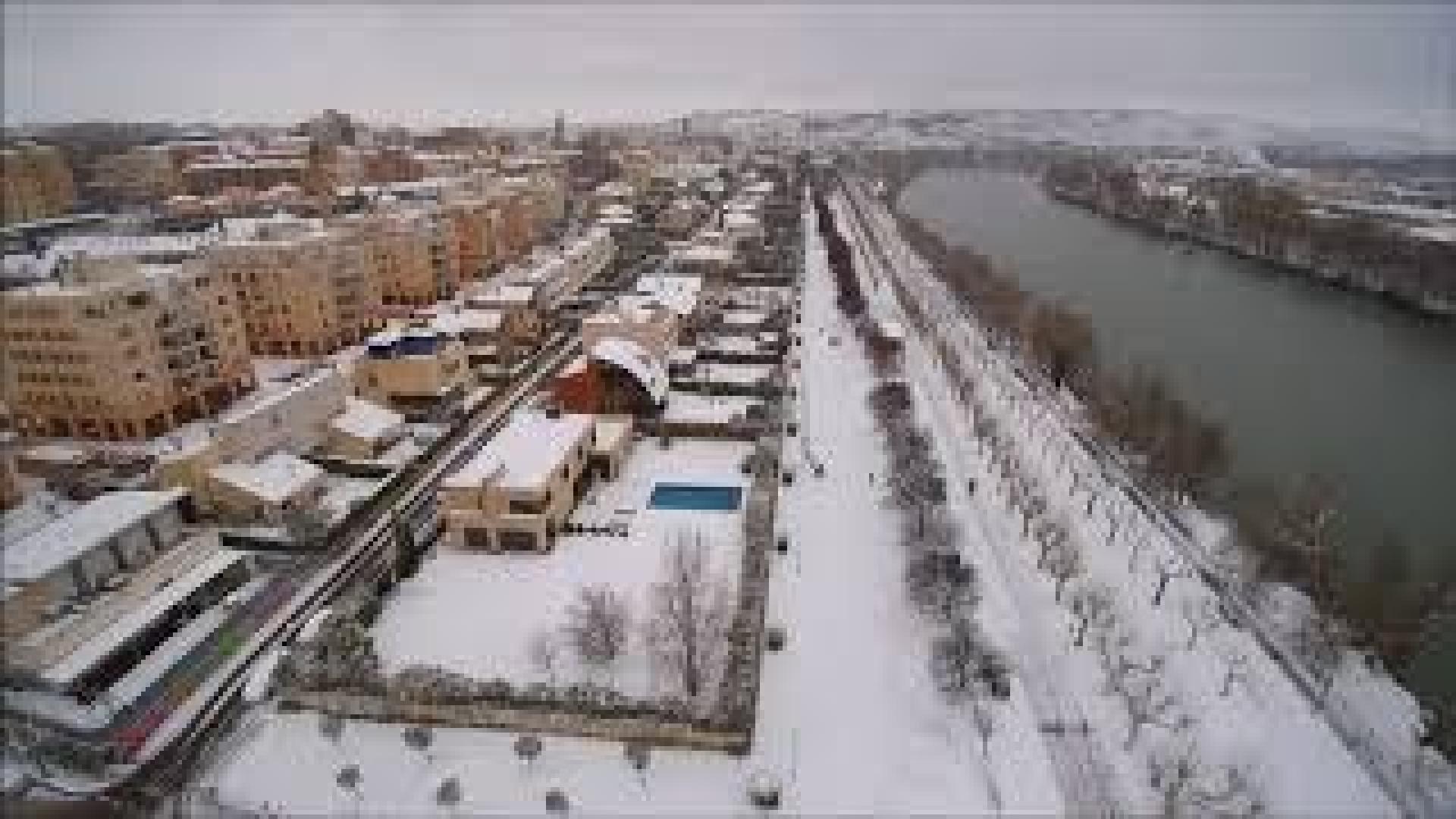 VIDEODRON | Panorámica de Tudela cubierta de nieve
