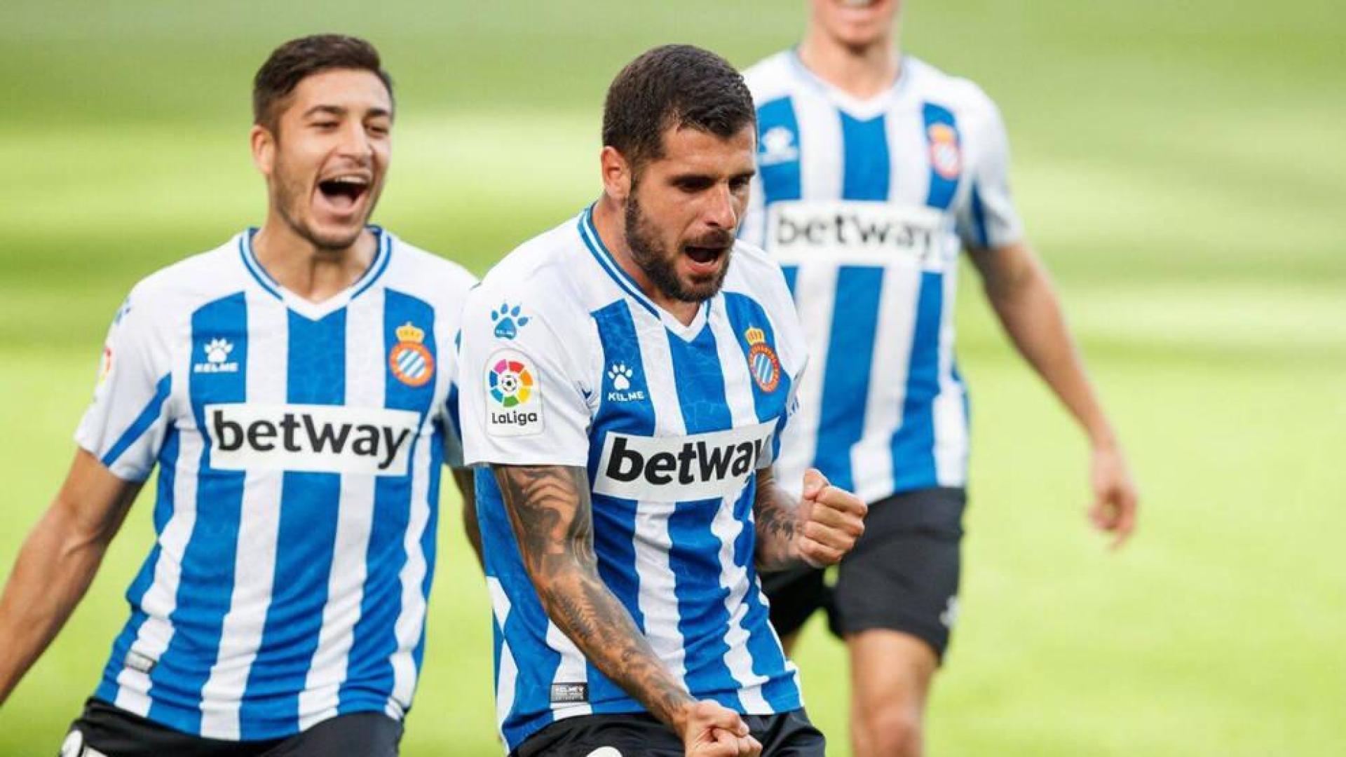 Fran Mérida, con la camiseta del Espanyol.
