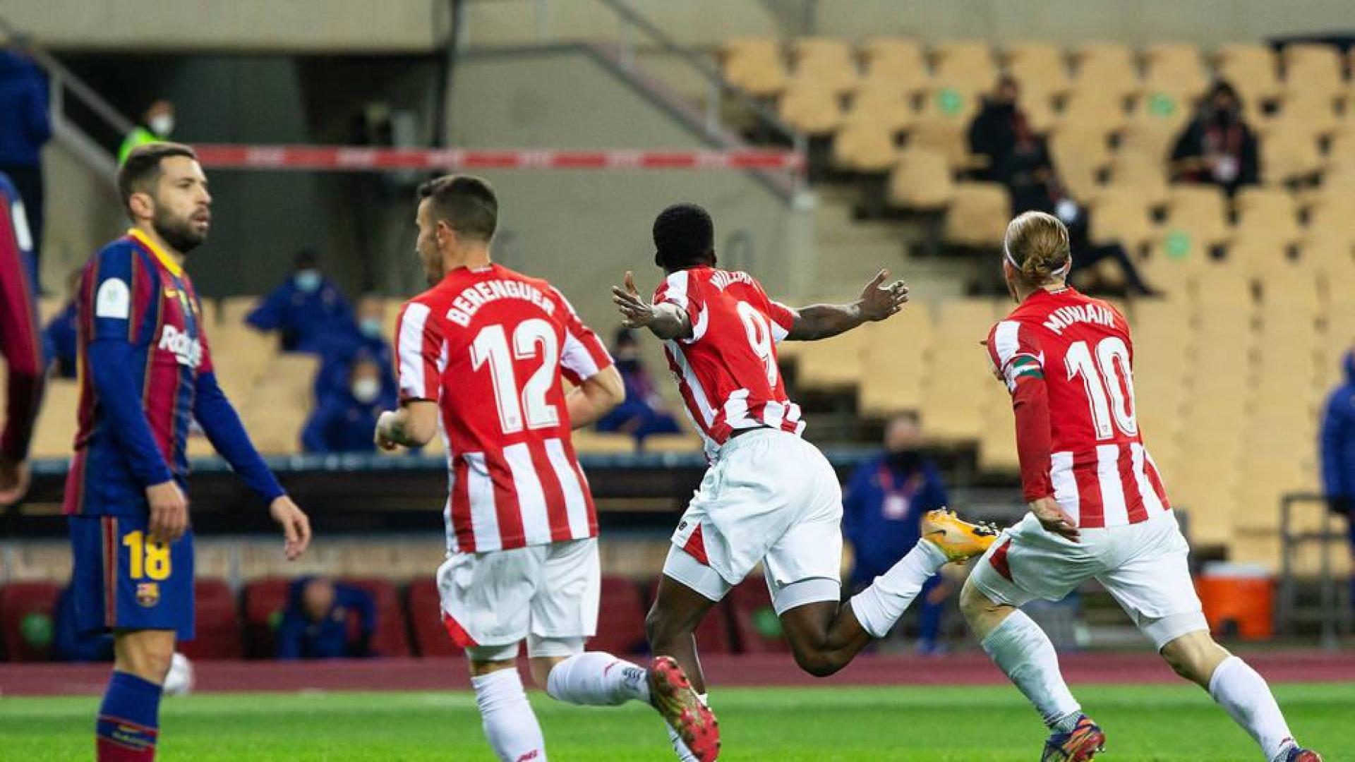 Williams decide la Supercopa con un golazo en el descuento