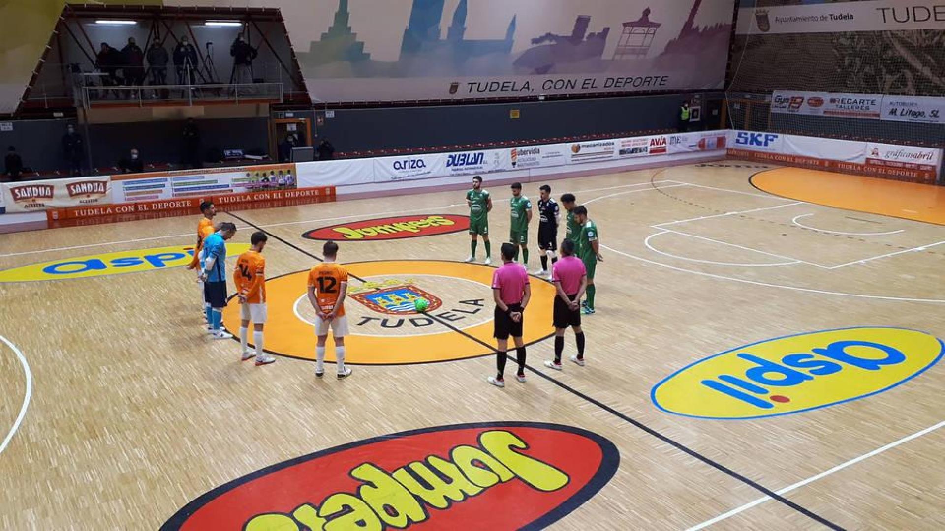 Imagen de un derbi anterior en Tudela.