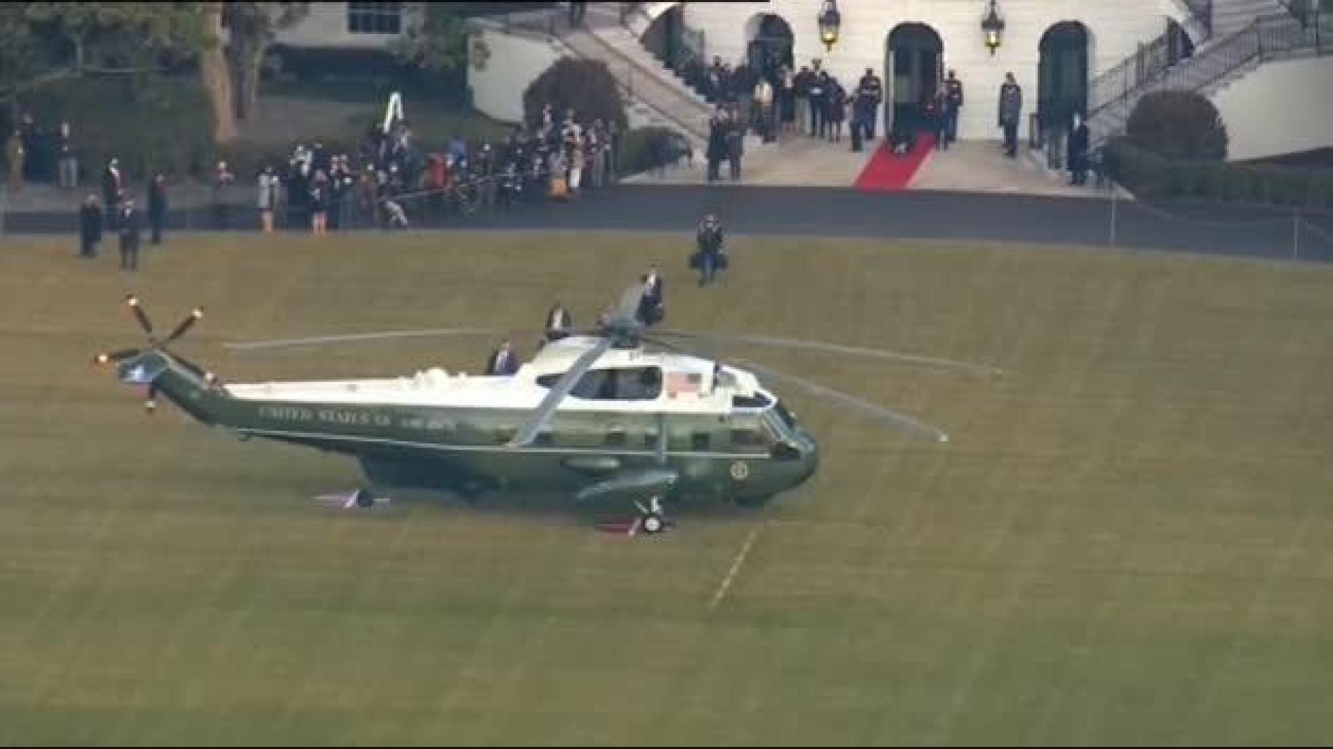 Donald Trump abandona la Casa Blanca