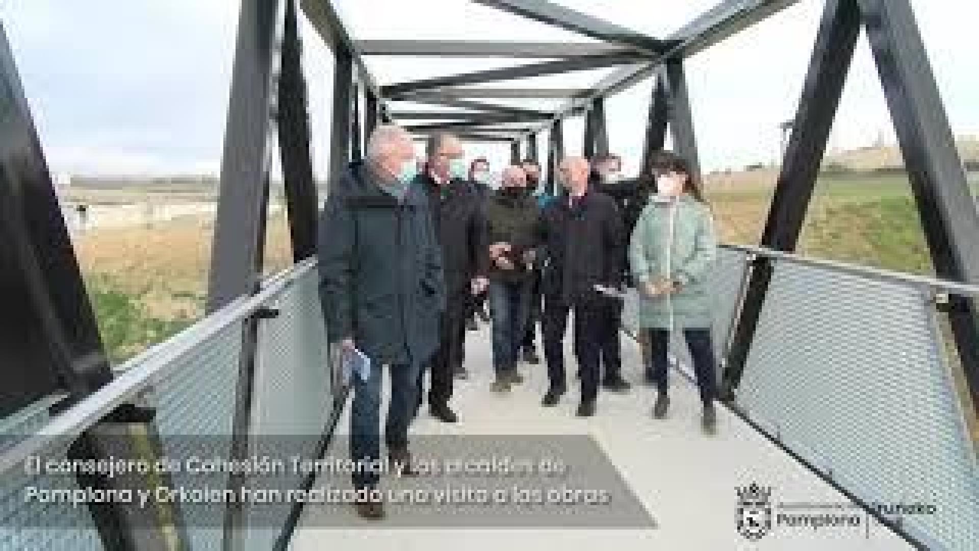 Vídeo de la inauguración de la pasarela peatonal que une Pamplona y Orkoien