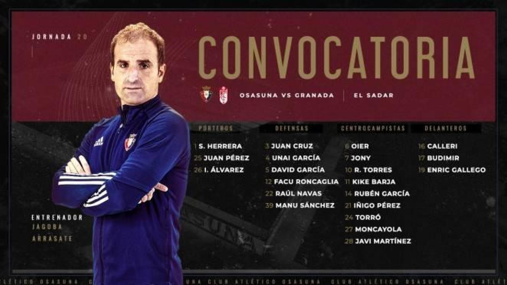 David García vuelve a la convocatoria tras cumplir ciclo de amonestaciones