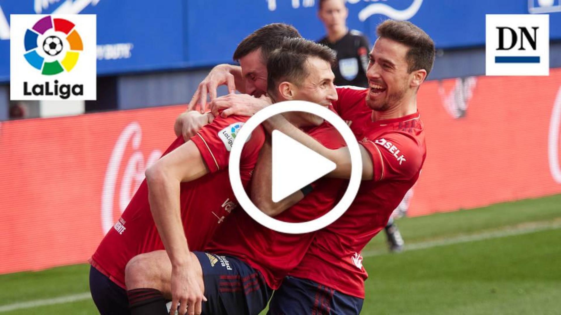 Resumen del Osasuna 3-1 Granada en vídeo