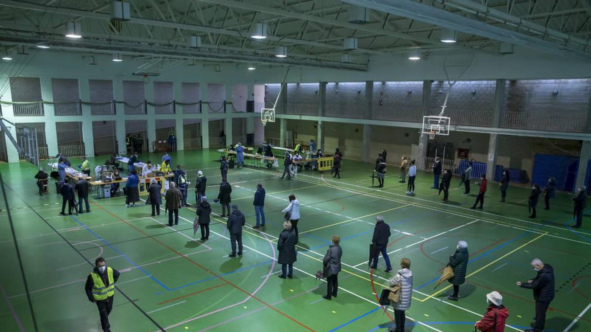 Vista general del polideportivo Toki Ona, donde se realizan las pruebas.