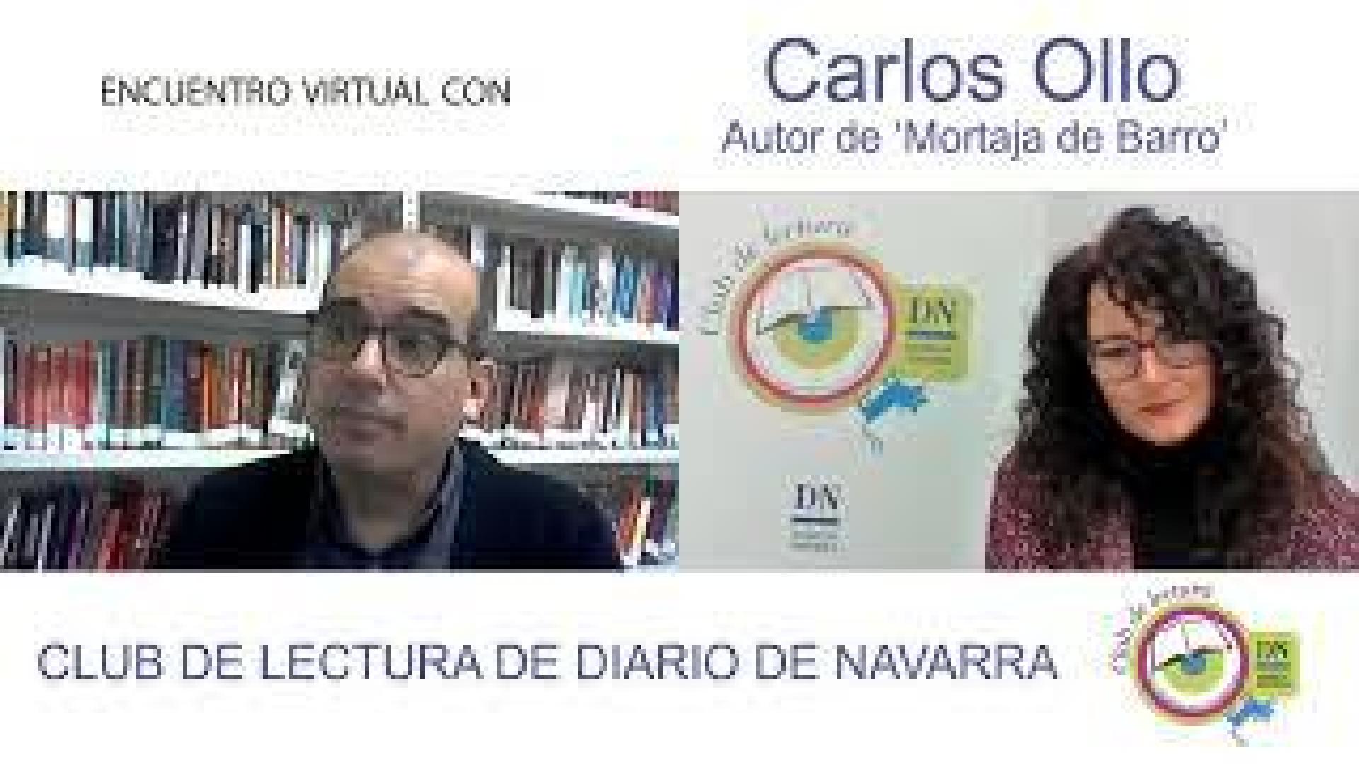 Encuentro virtual del Club de Lectura de Diario de Navarra con el escritor Carlos Ollo