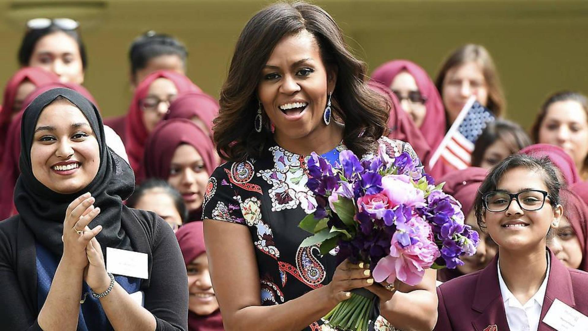 Michelle Obama en Londres para promover su trabajo benéfico