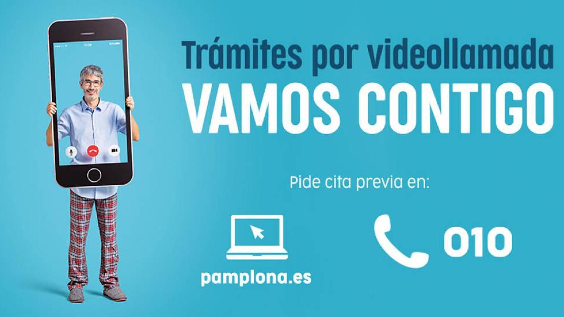 Pamplona activa un servicio de atención ciudadana con videollamada