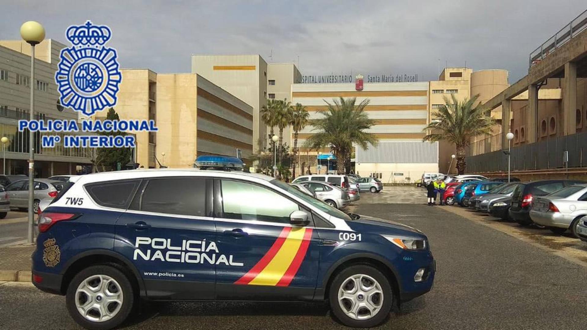 Un vehículo de la Policía Nacional de Cartagena