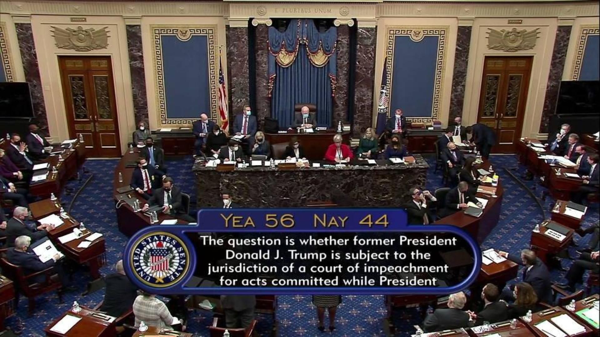 Un momento de la votación en el Senado de Estados Unidos.