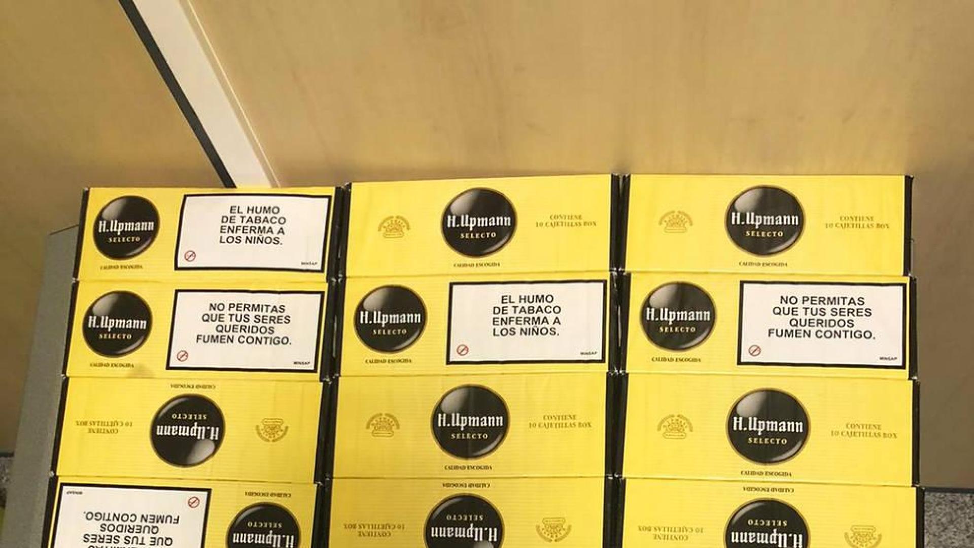 Interceptado un alijo de tabaco en el aeropuerto de Noáin