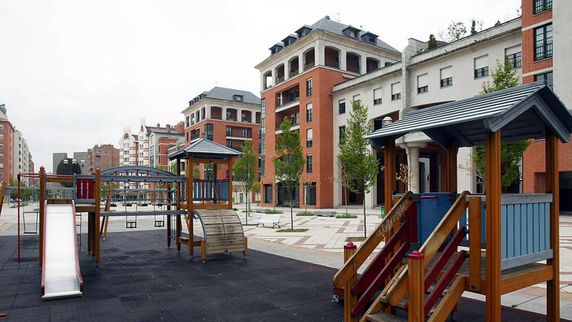 Parque infantil en Pamplona