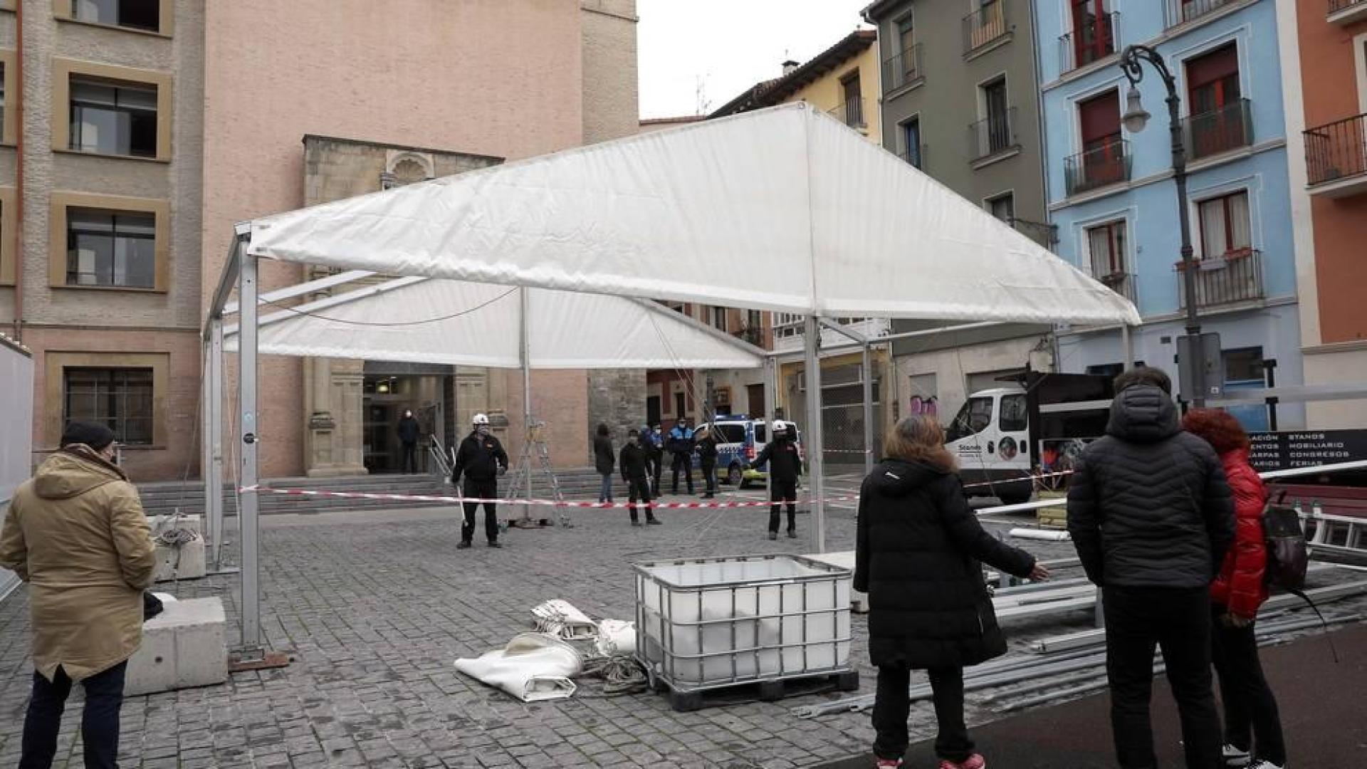 La terraza de la plaza Compañía prevé abrir mañana