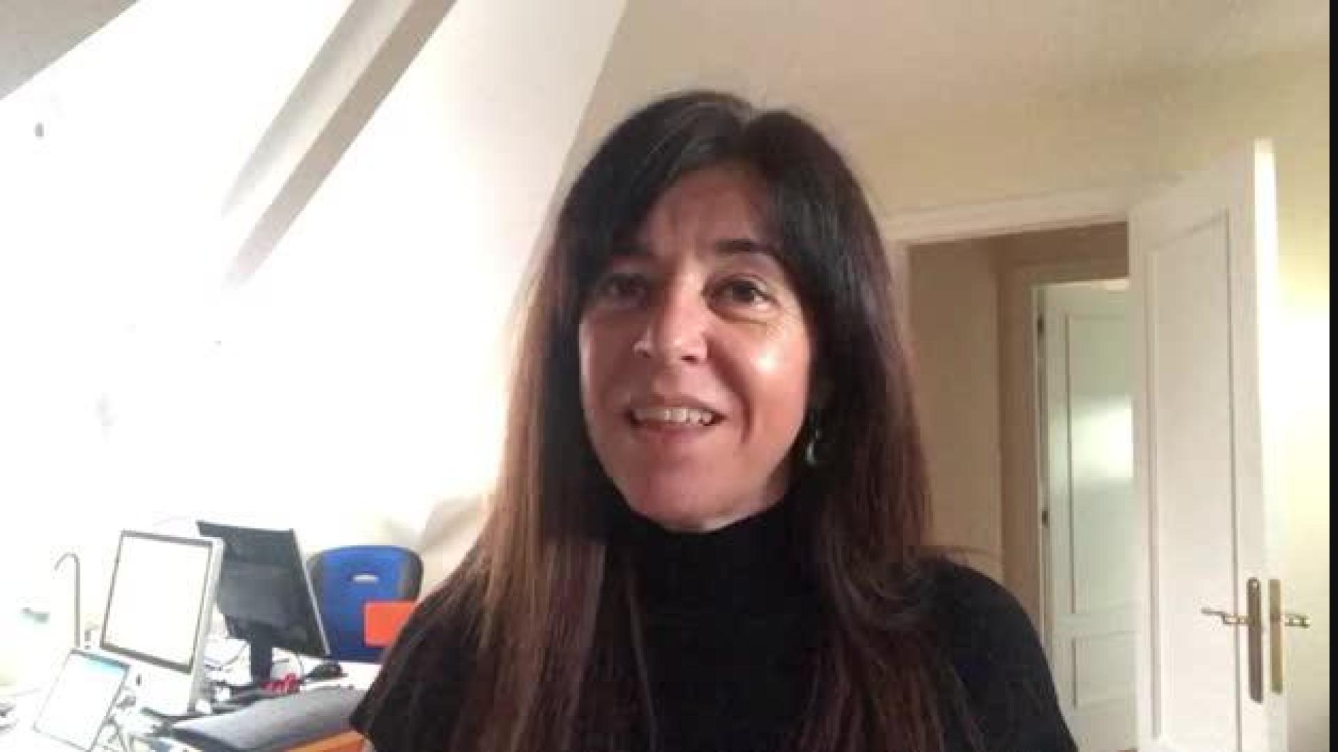 Marta Borruel, este jueves en el Club de Lectura de Diario de Navarra