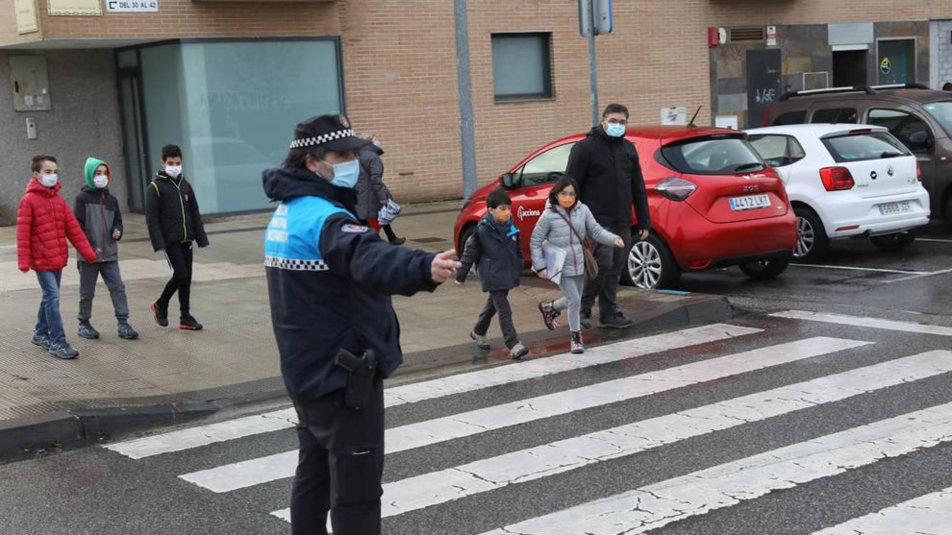 Gama cromática para valorar la peligrosidad de accesos al cole