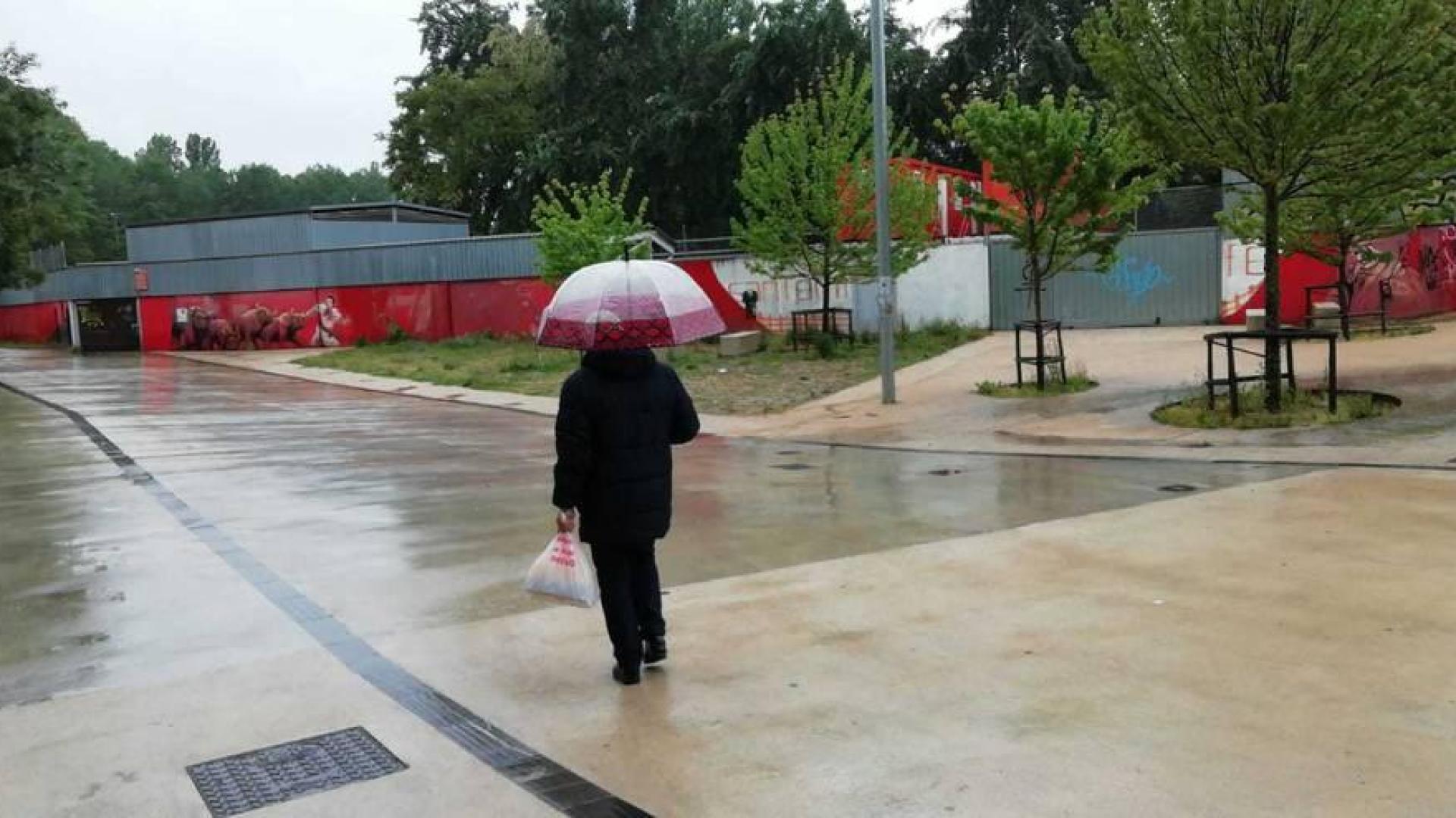 La lluvia llega de forma abundante y generalizada a toda Navarra