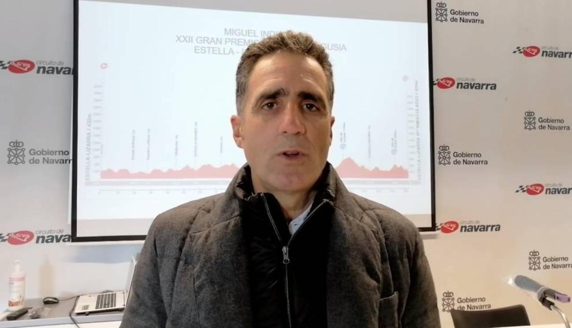 Entrevista a Miguel Indurain en la presentación del recorrido del Gran Premio que lleva su nombre