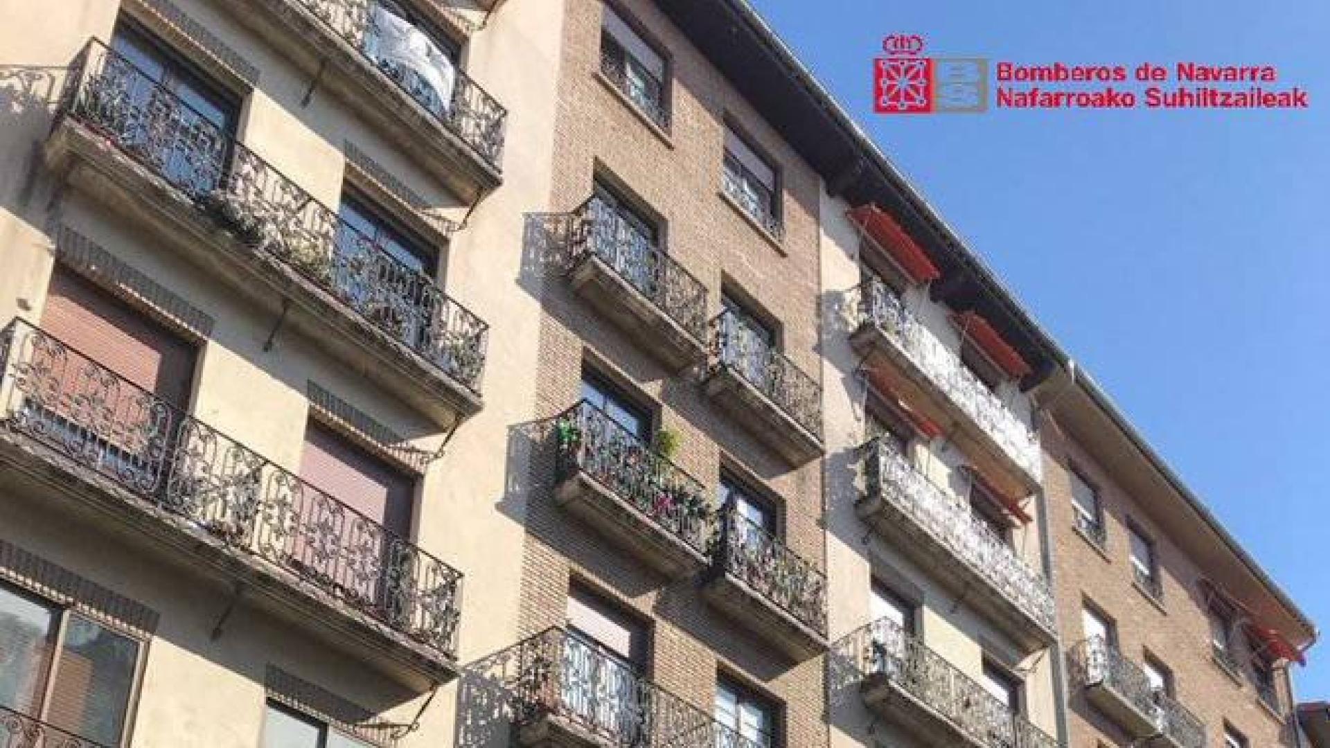 Sofocados dos incendios sin heridos en viviendas en Pamplona y Elgorriaga