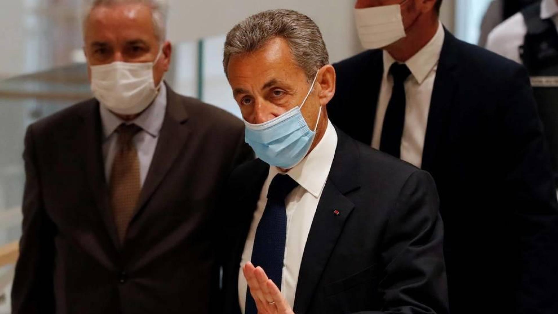 Sarkozy a su llegada a la corte donde ha sido juzgado por corrupción y tráfico de influencias