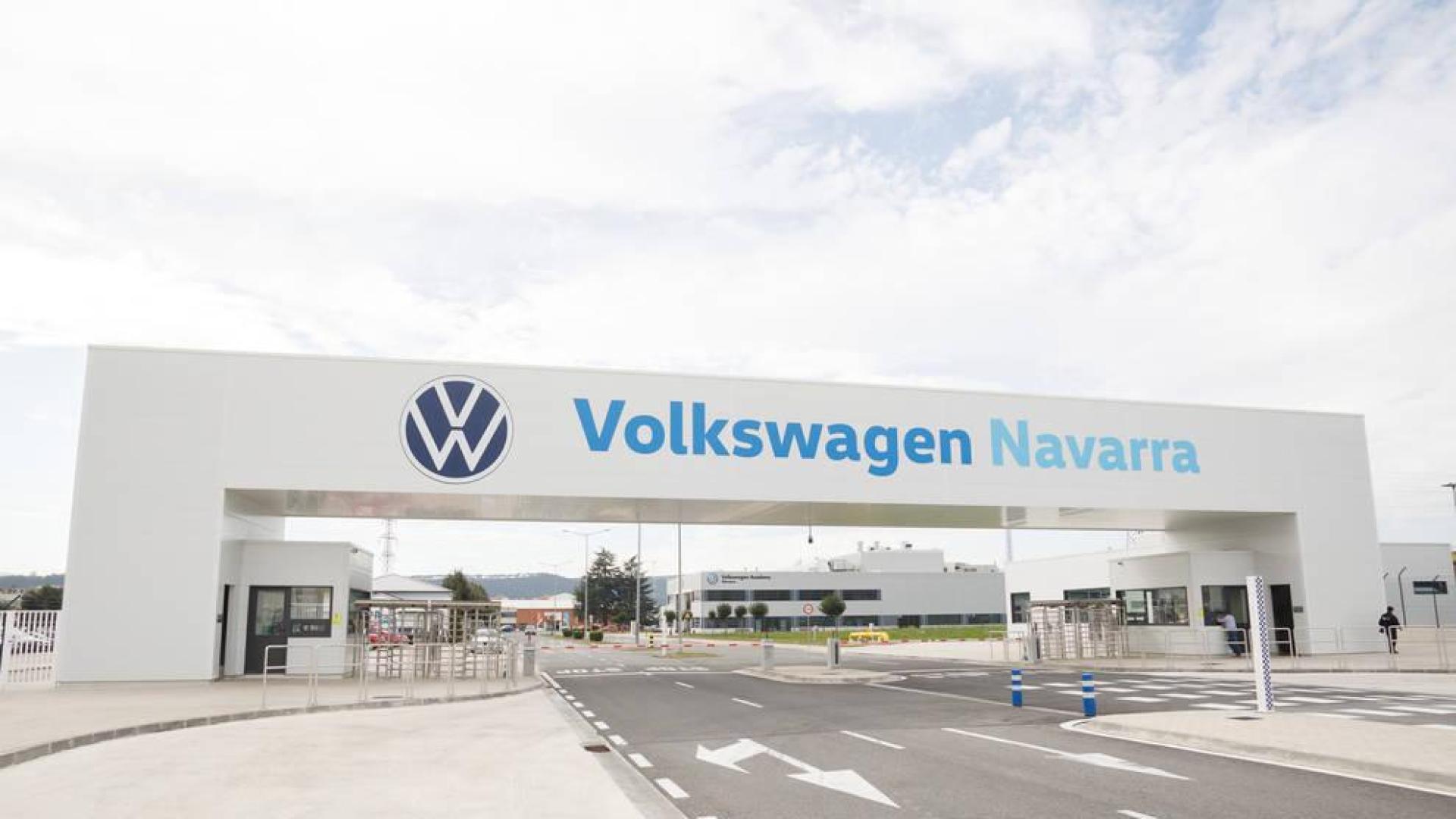 Entrada a las instalaciones de Volkswagen Navarra.