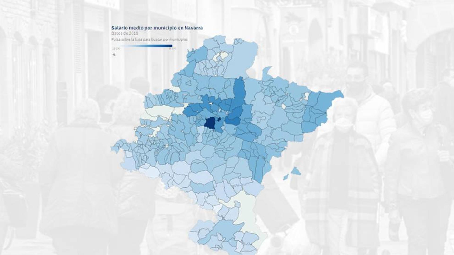 Consulta aquí el salario medio de los municipios de Navarra