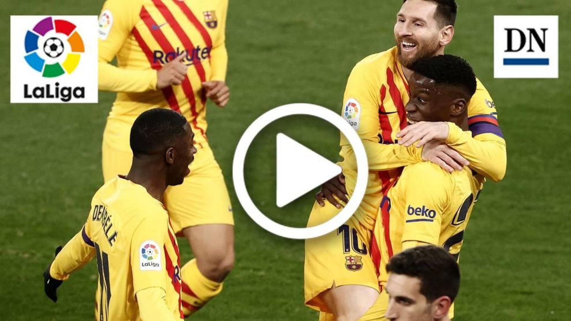 Resumen del Osasuna 0-2 Barcelona en vídeo: gol de Moriba (0-2)