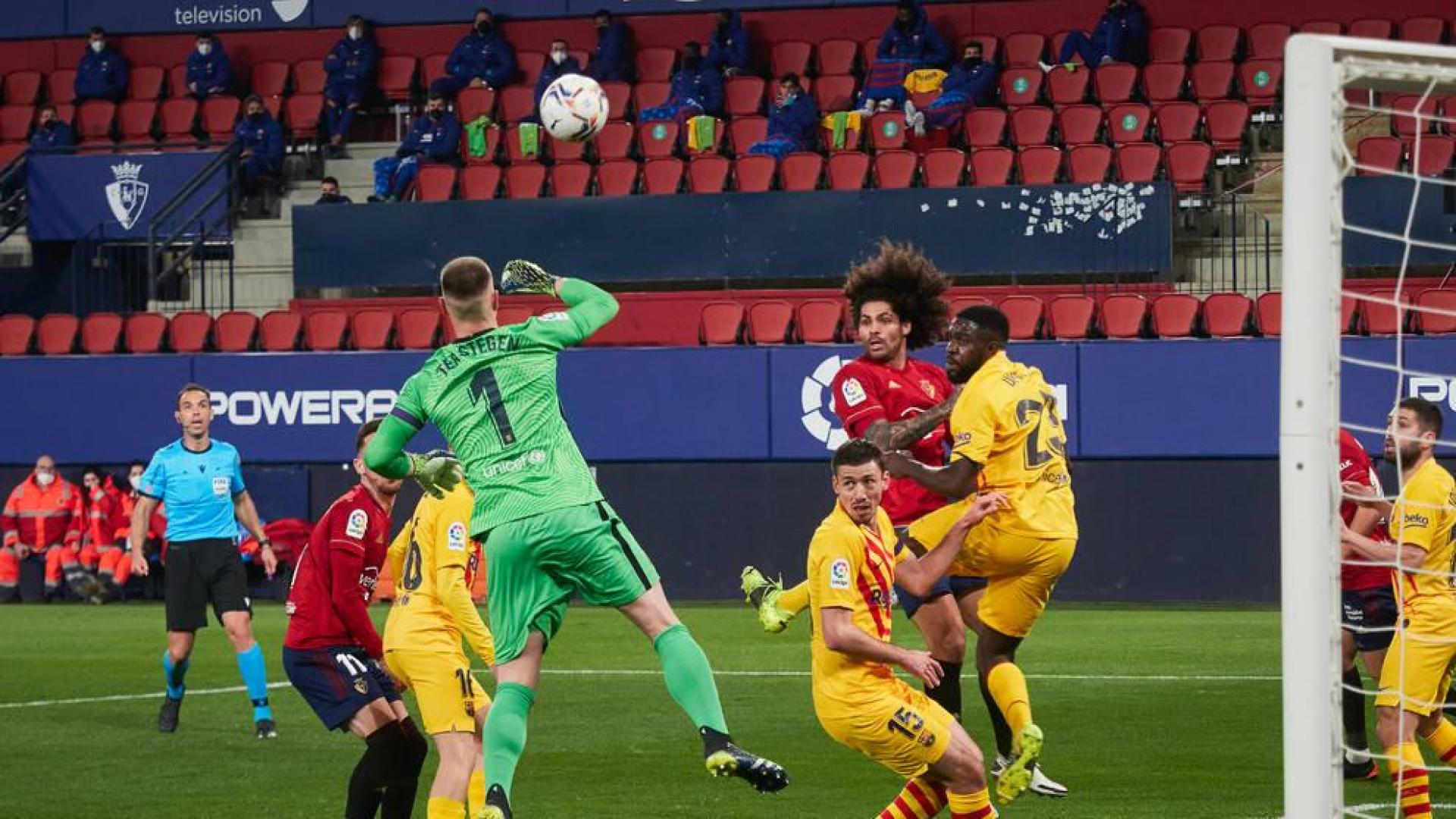 Osasuna se choca con Ter Stegen