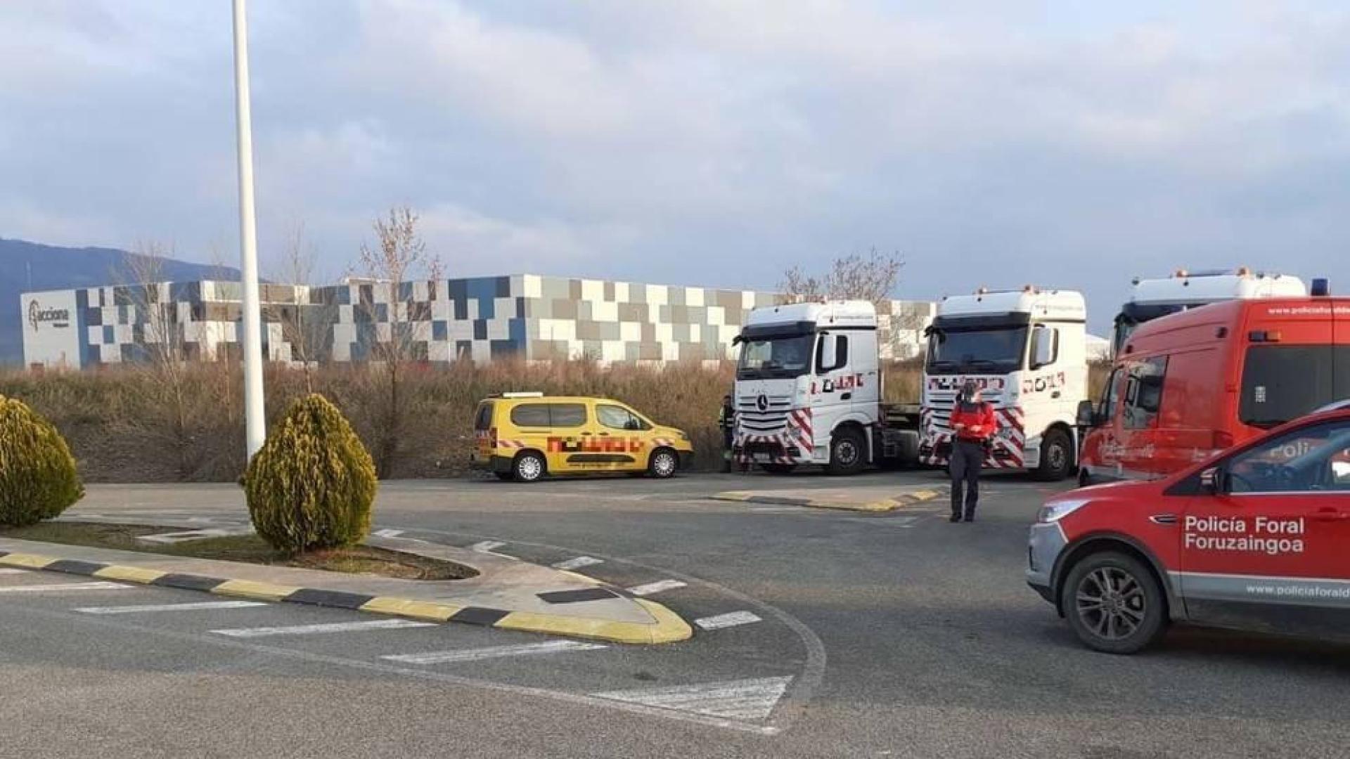 Fallece un operario en un accidente laboral en la empresa Acciona de Lumbier