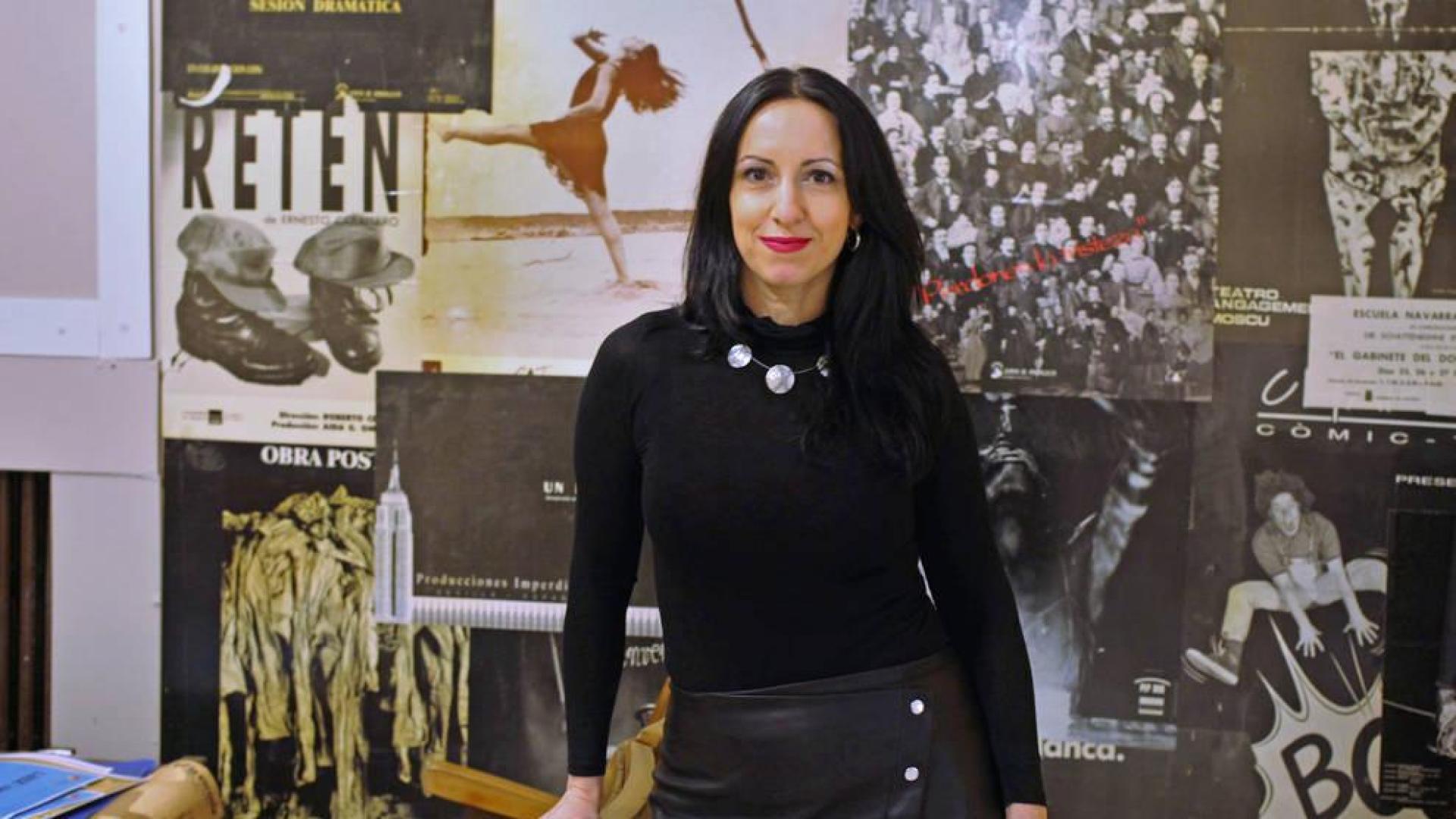 La cantante pamplonesa Marian Ruiz 'Bandada' en la Escuela Navarra de Teatro.