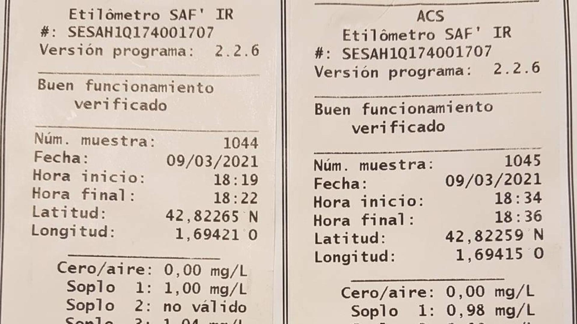 Detenido por cuadruplicar la tasa de alcohol y presentar el carné de otra persona