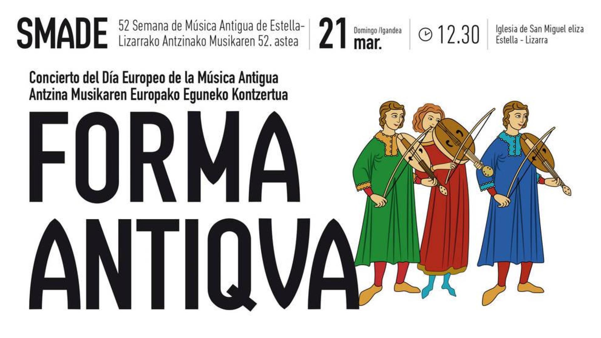 Un concierto barroco conmemora el Día Europeo de la Música Antigua en Estella