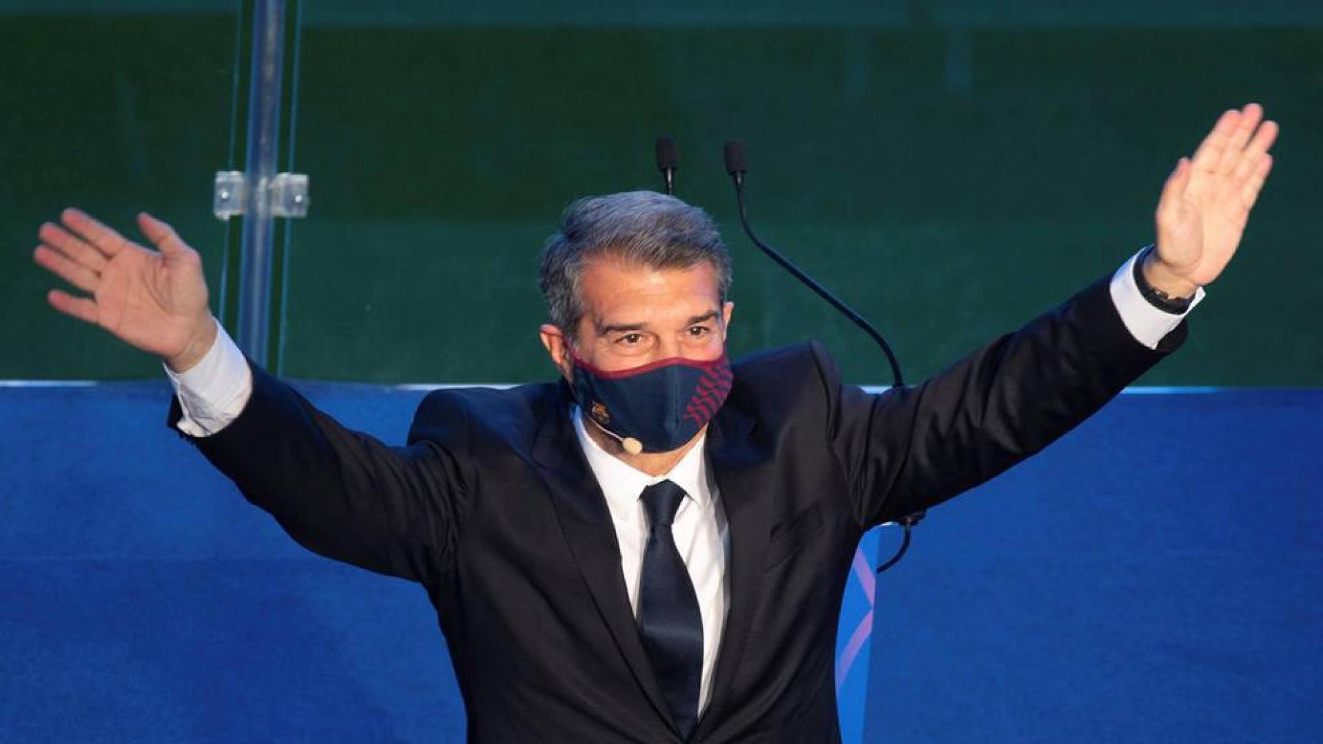 Laporta, en su investidura: "Solo Dios sabe lo que me ha costado llegar aquí"