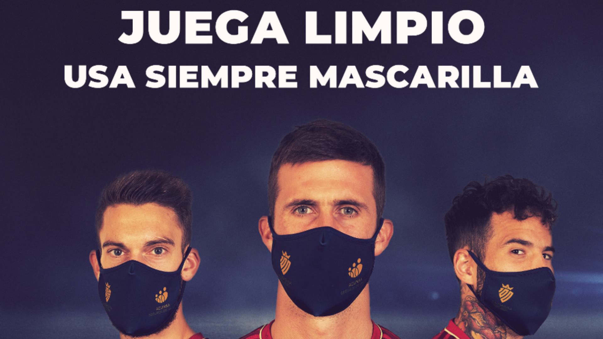 Campaña: usa siempre mascarilla, "Juego Limpio" con Osasuna y ACUNSA