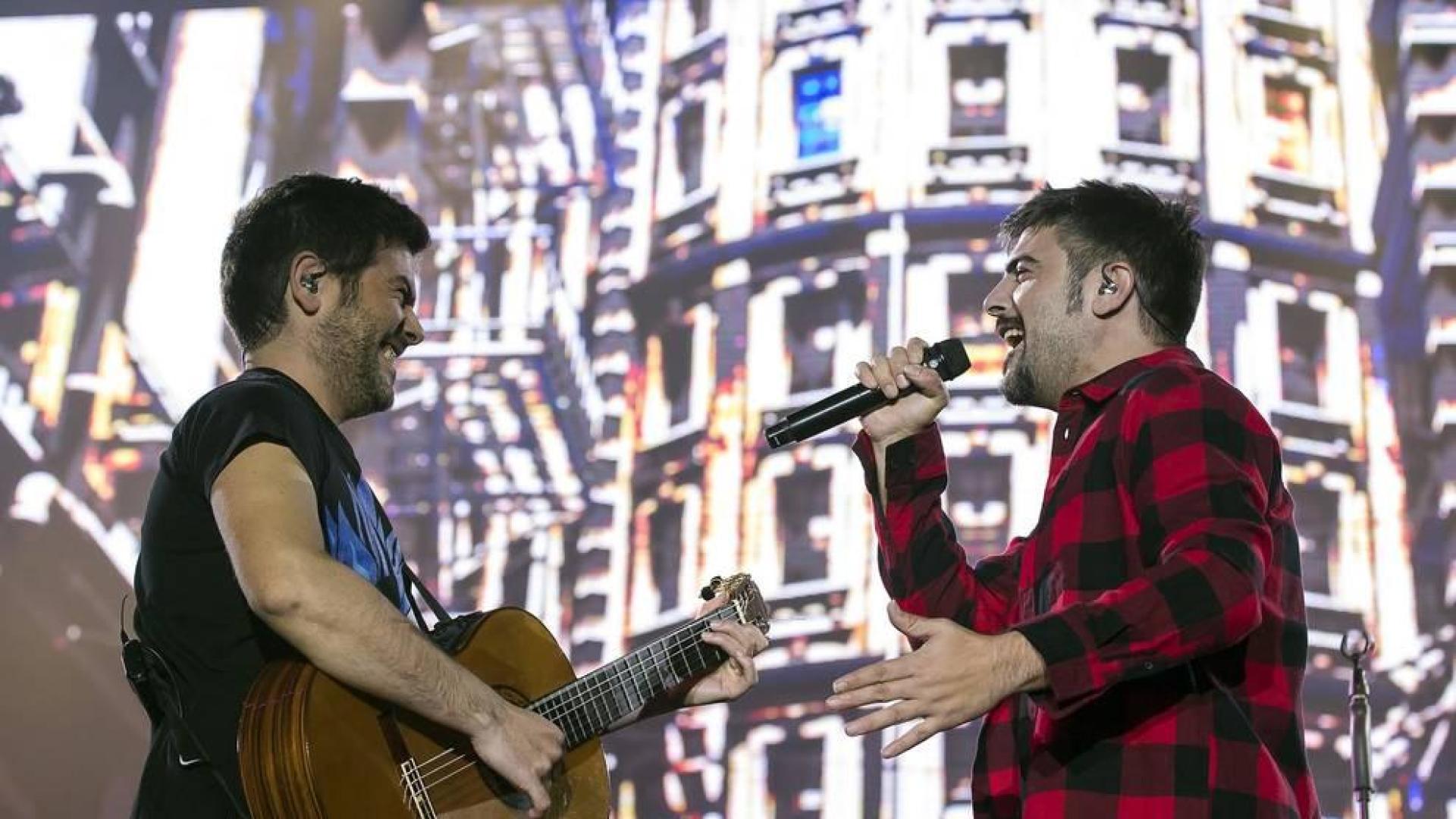 Los hermanos Muñoz actuaron ante el público navarro el viernes 15 de noviembre.