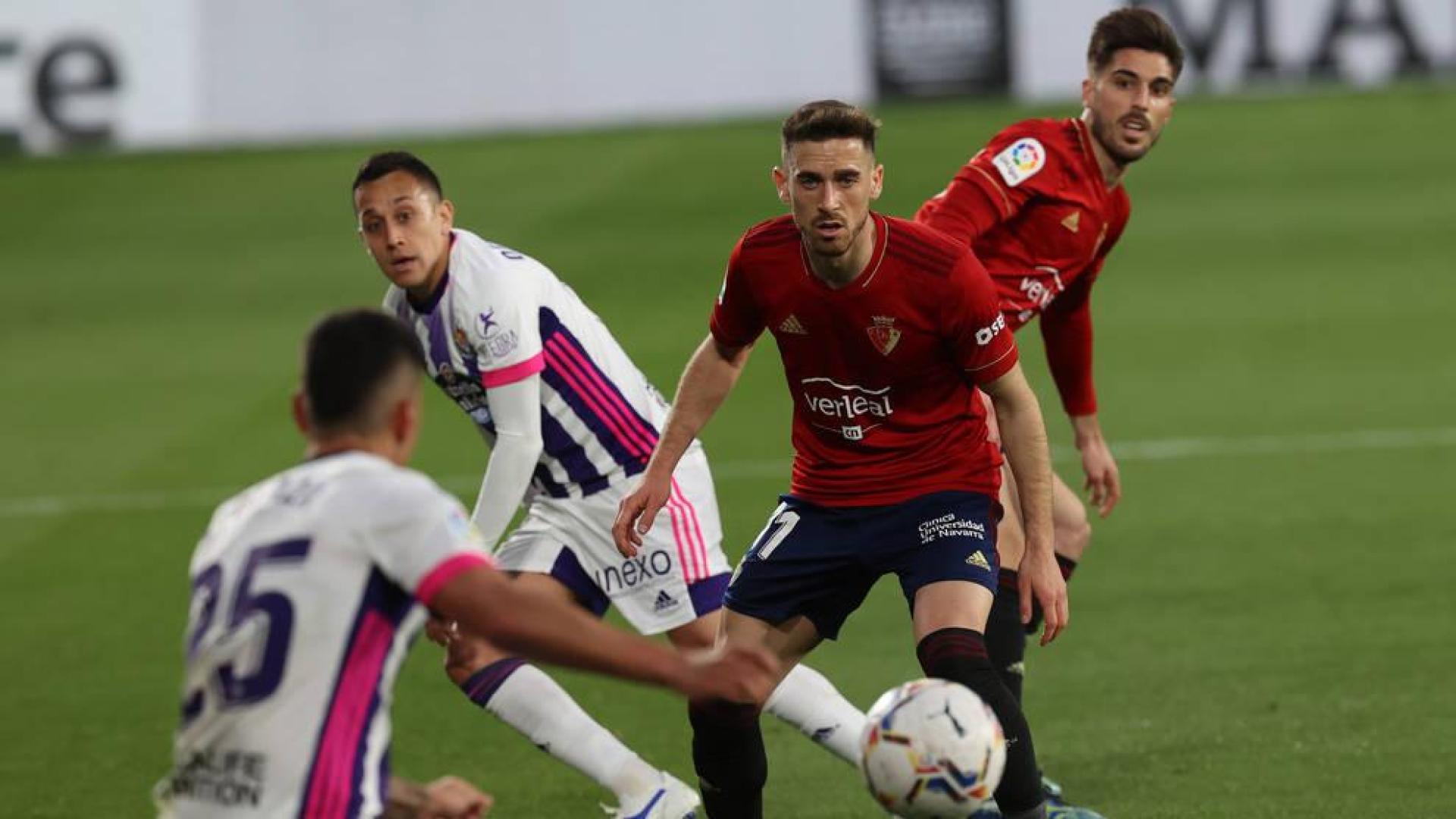 Puntuación de los jugadores de Osasuna contra el Valladolid