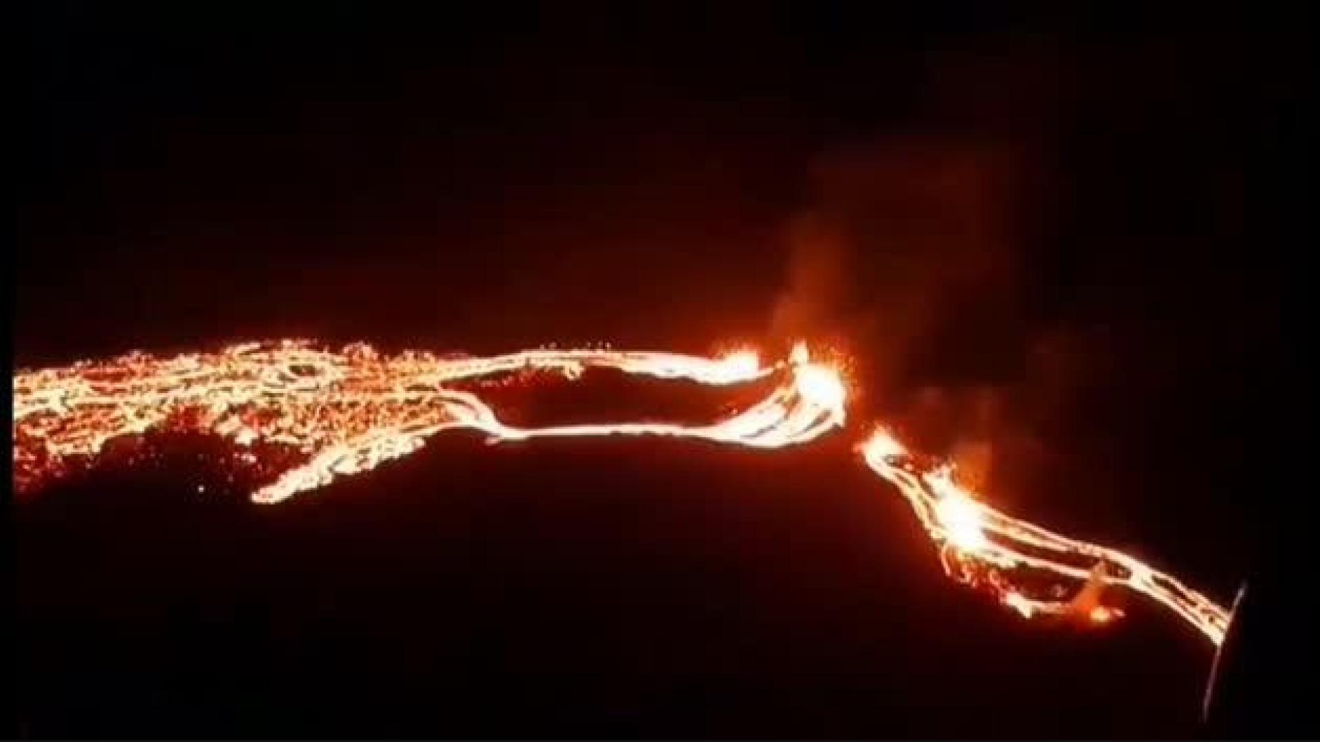 Entra en erupción un volcán situado a 30 kilómetros de la capital de Islandia