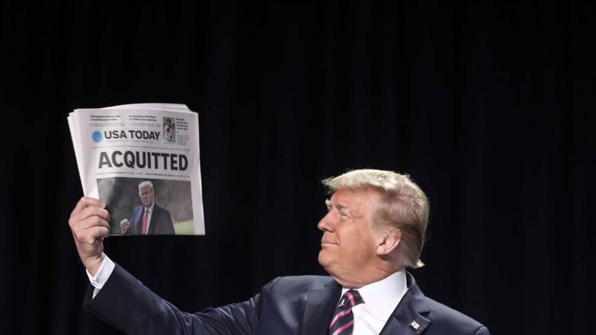 Trump supera su segundo "impeachment" y juega con volver a la política