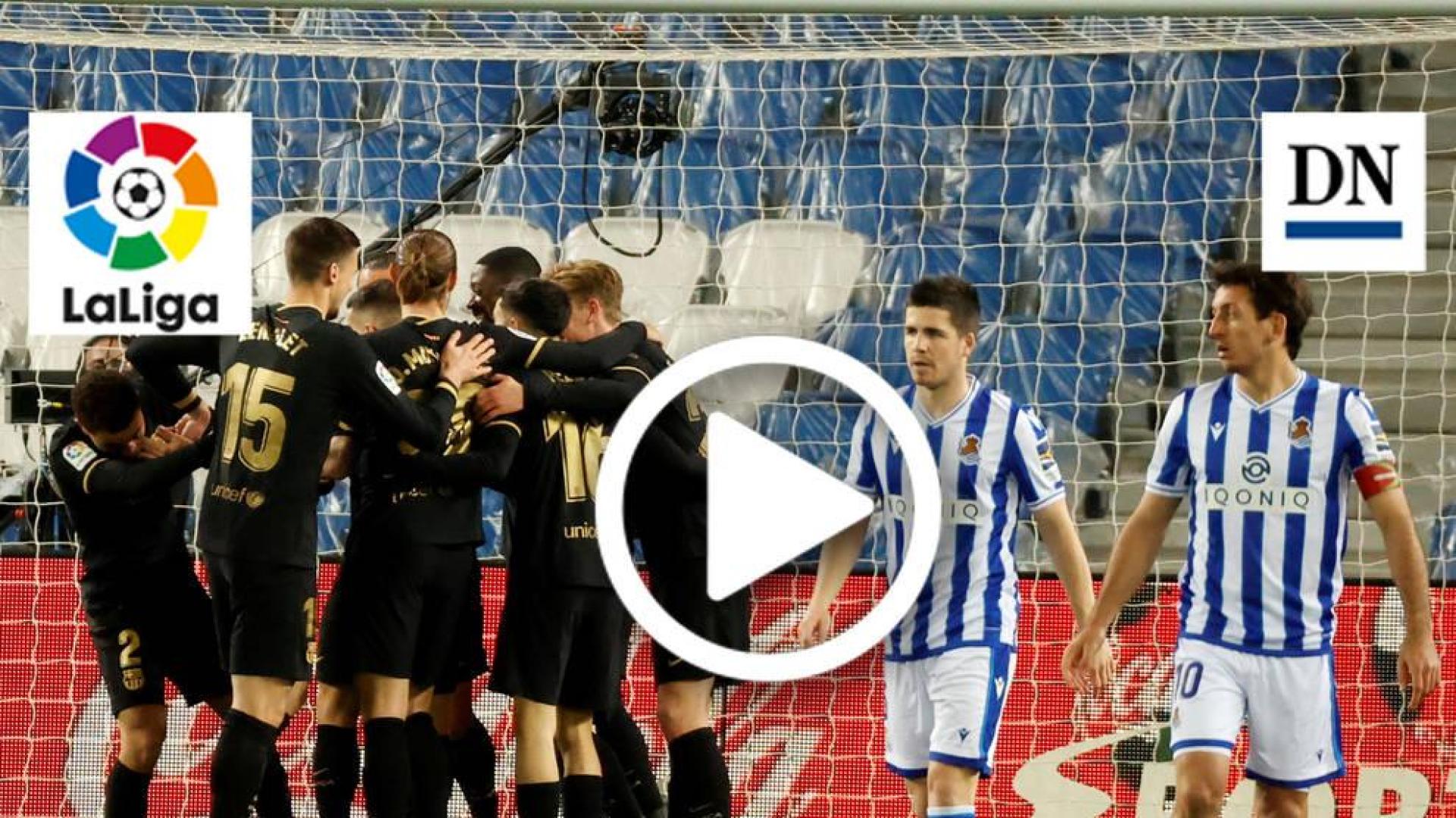 Resumen del Real Sociedad 1-6 FC Barcelona en vídeo