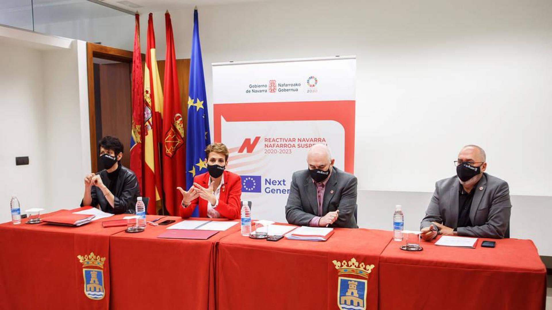 Chivite dice que entre el 40 y el 60% de navarros estarán vacunados para verano