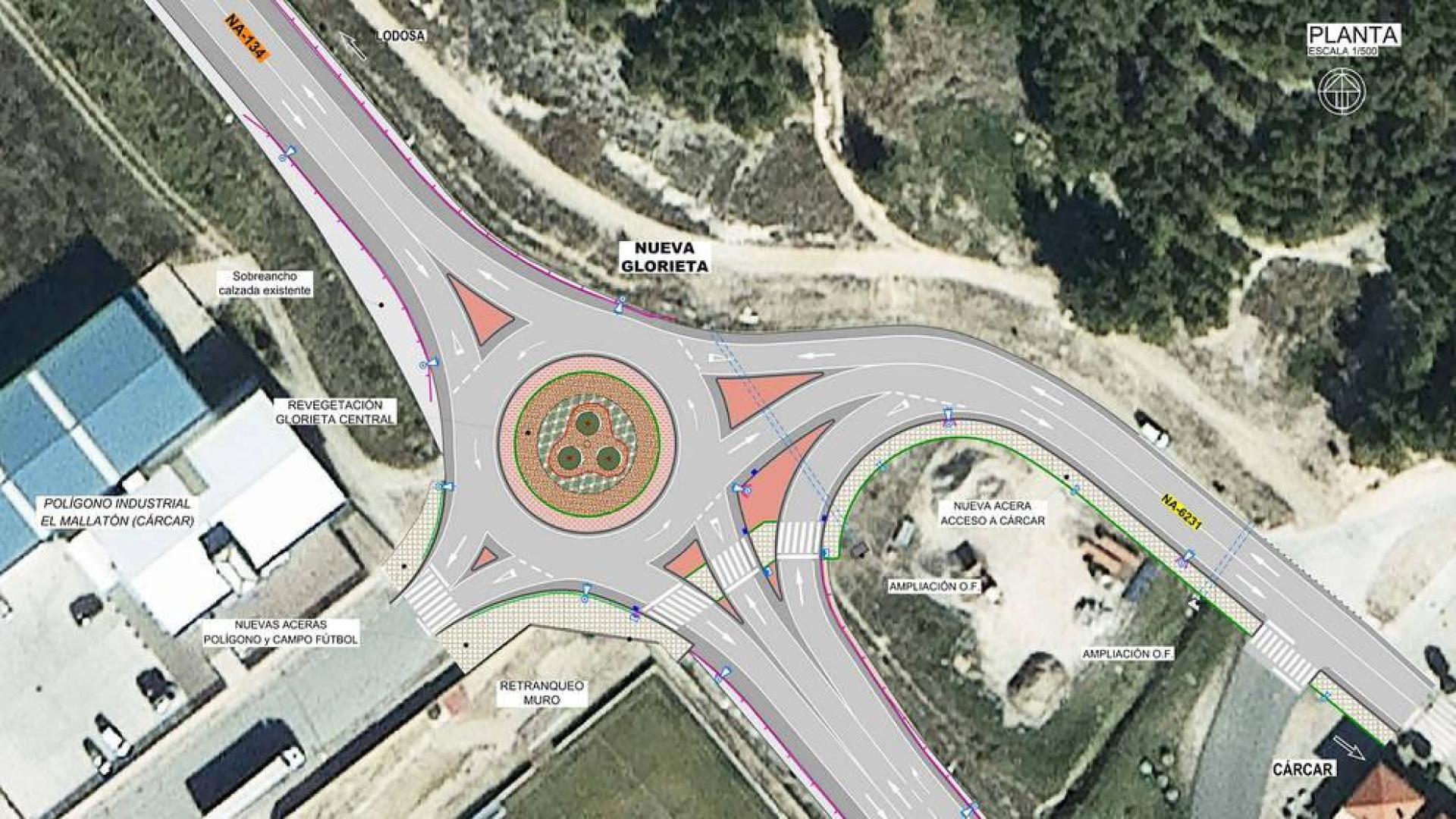 Cárcar tendrá un corredor peatonal de acceso en la NA-134