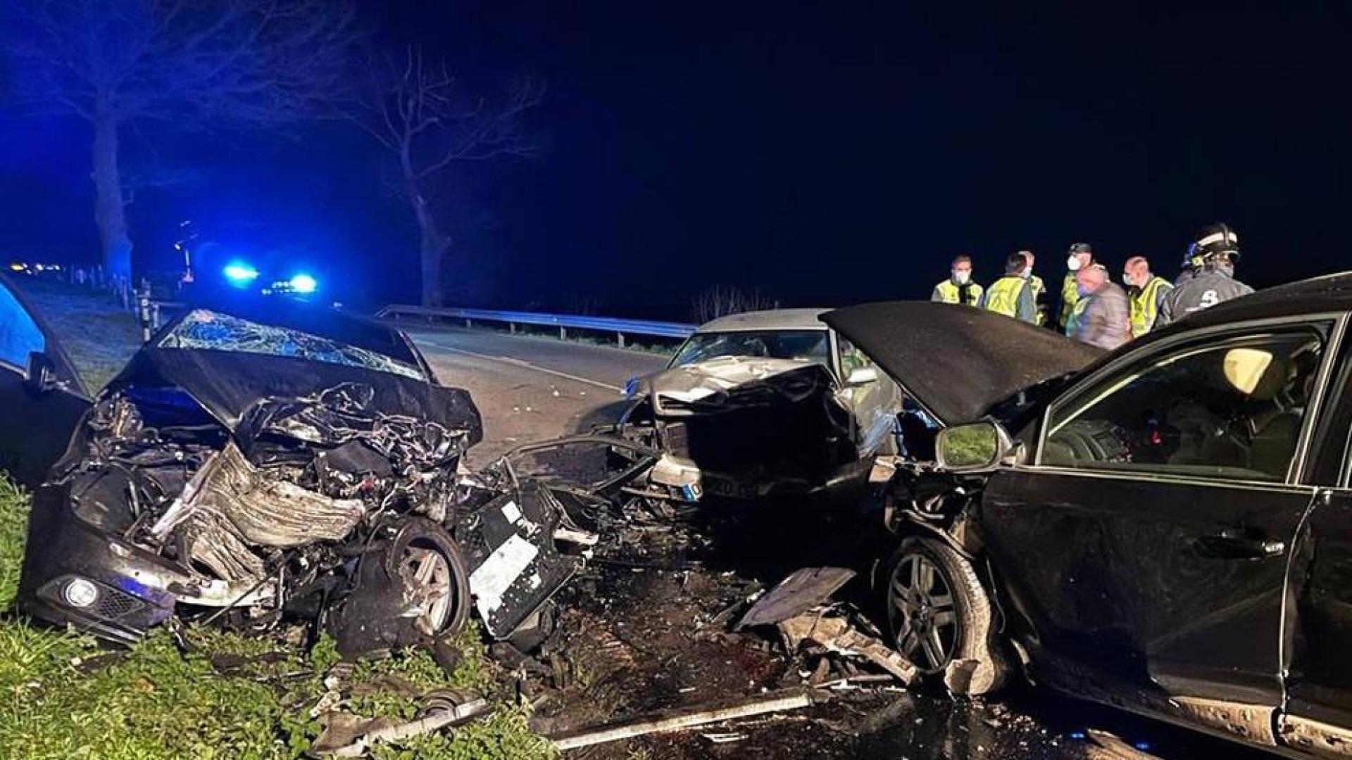 Fallece una joven de 22 años en una colisión múltiple en Asturias