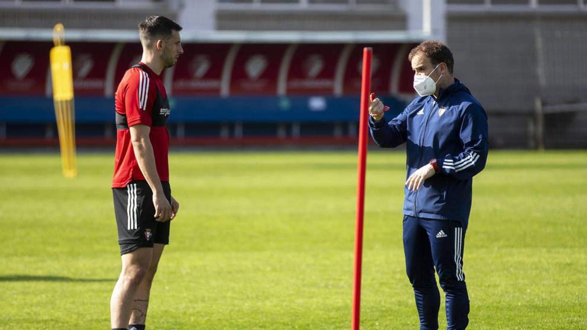 Osasuna comienza la semana con una sesión de trabajo individual
