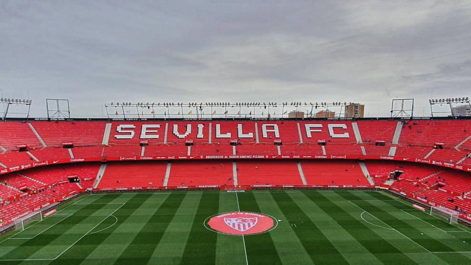El estadio Sánchez Pizjuán, una hora antes del partido.