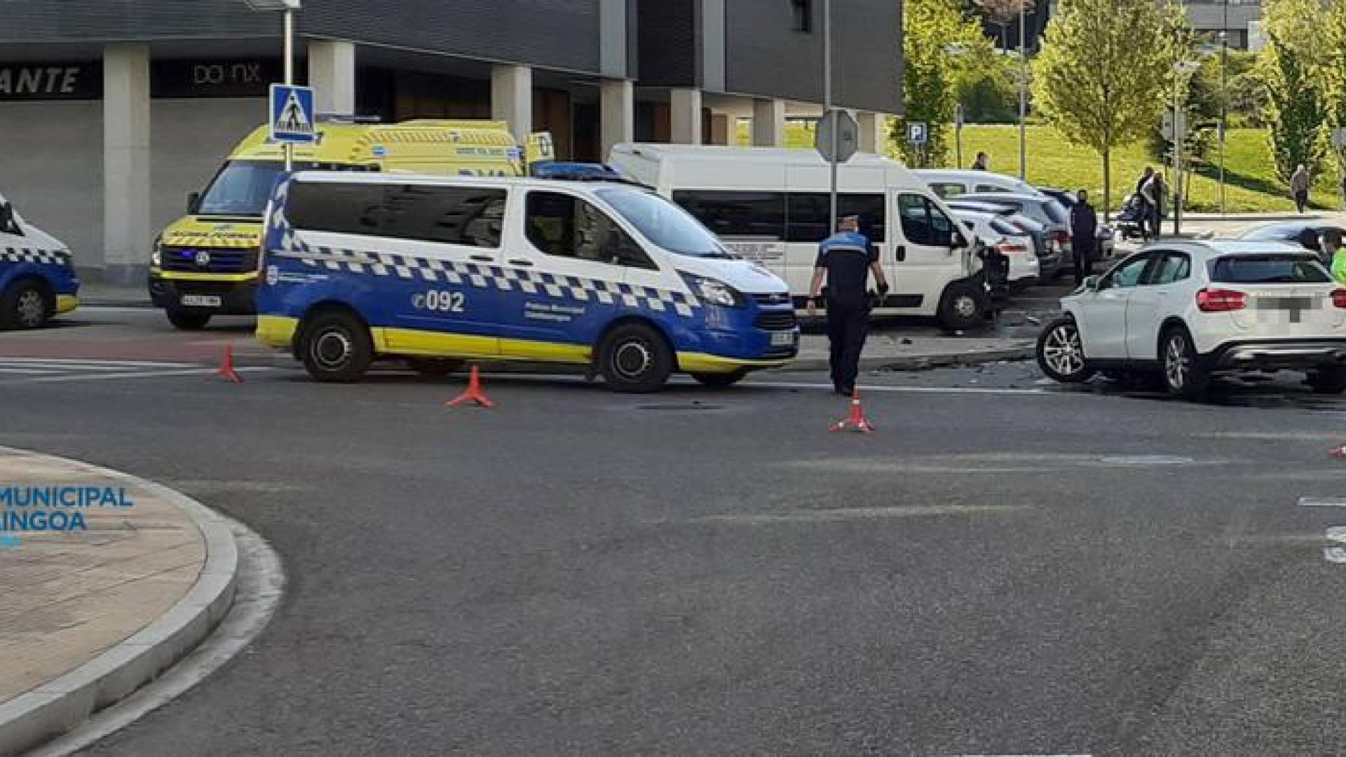 Detenido en Erripagaña tras provocar un accidente y dar positivo en alcohol y drogas